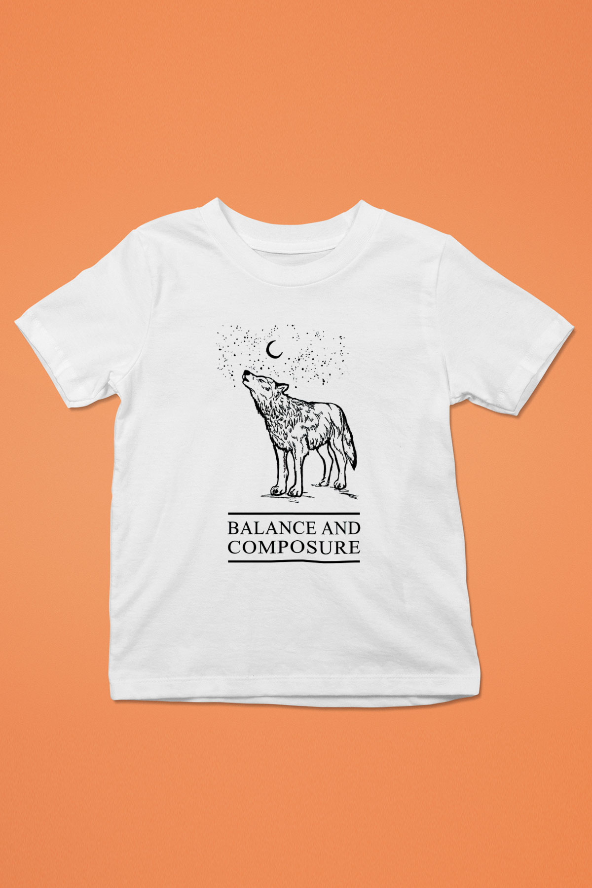 Balance and Composure Baskılı Beyaz Unisex Çocuk Tişört