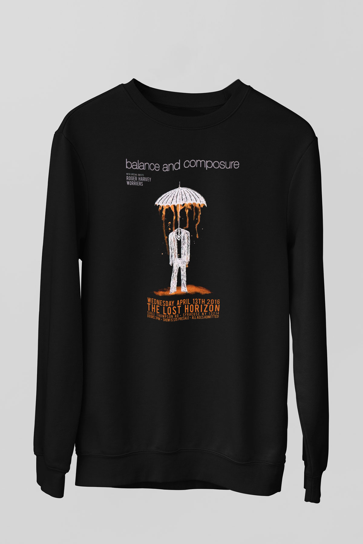 Balance and Composure Siyah Unisex Sweatshirt