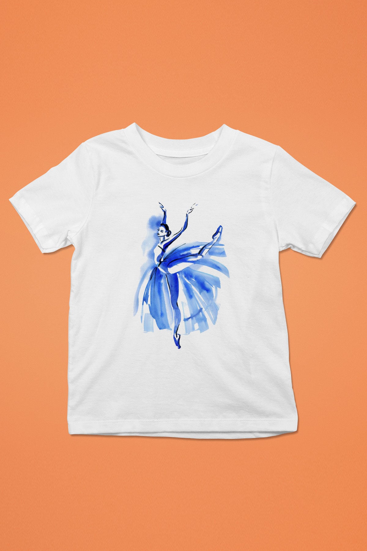 Bale Baskılı Beyaz Unisex Çocuk Tişört