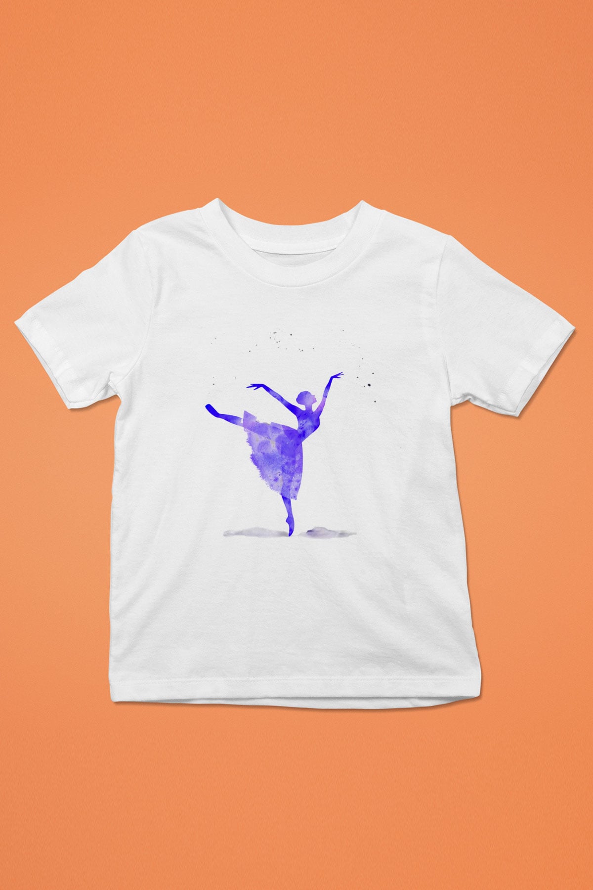 Bale Baskılı Beyaz Unisex Çocuk Tişört
