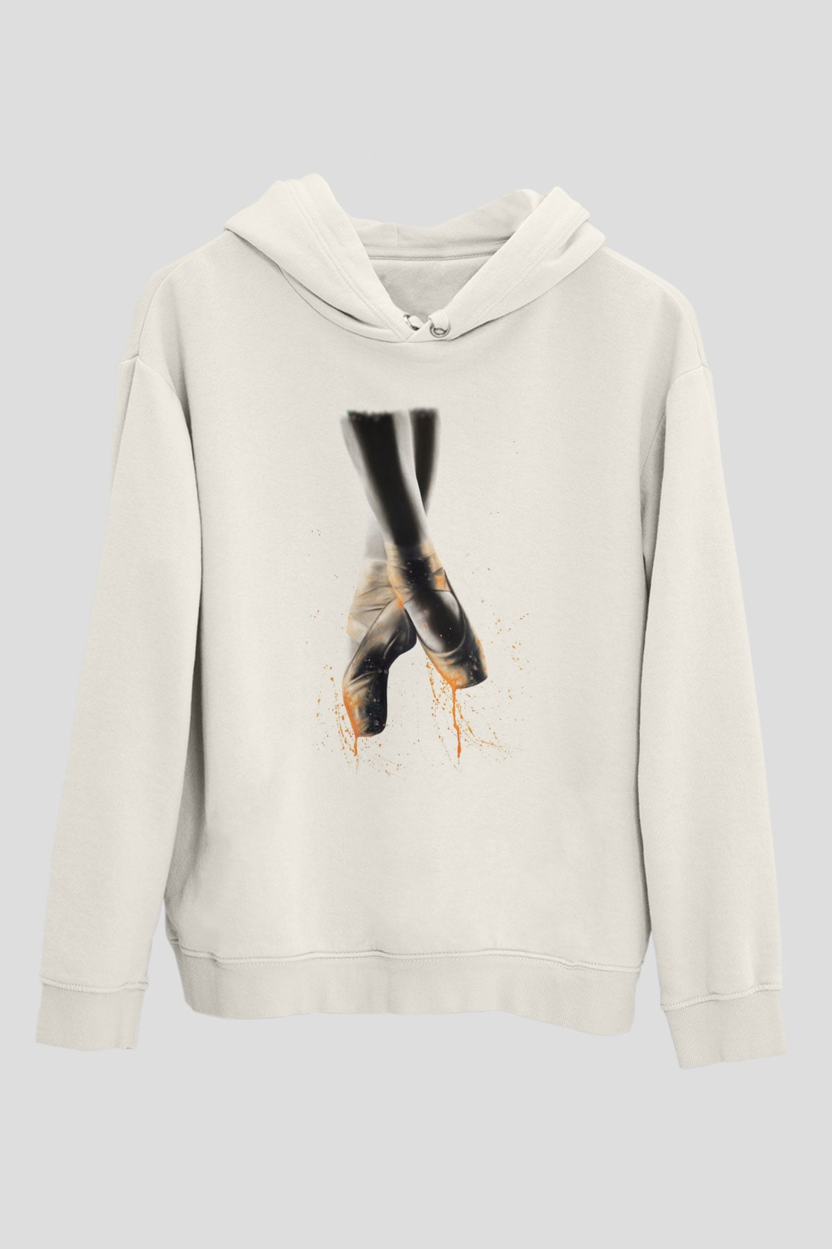Bale Beyaz Unisex Hoodie