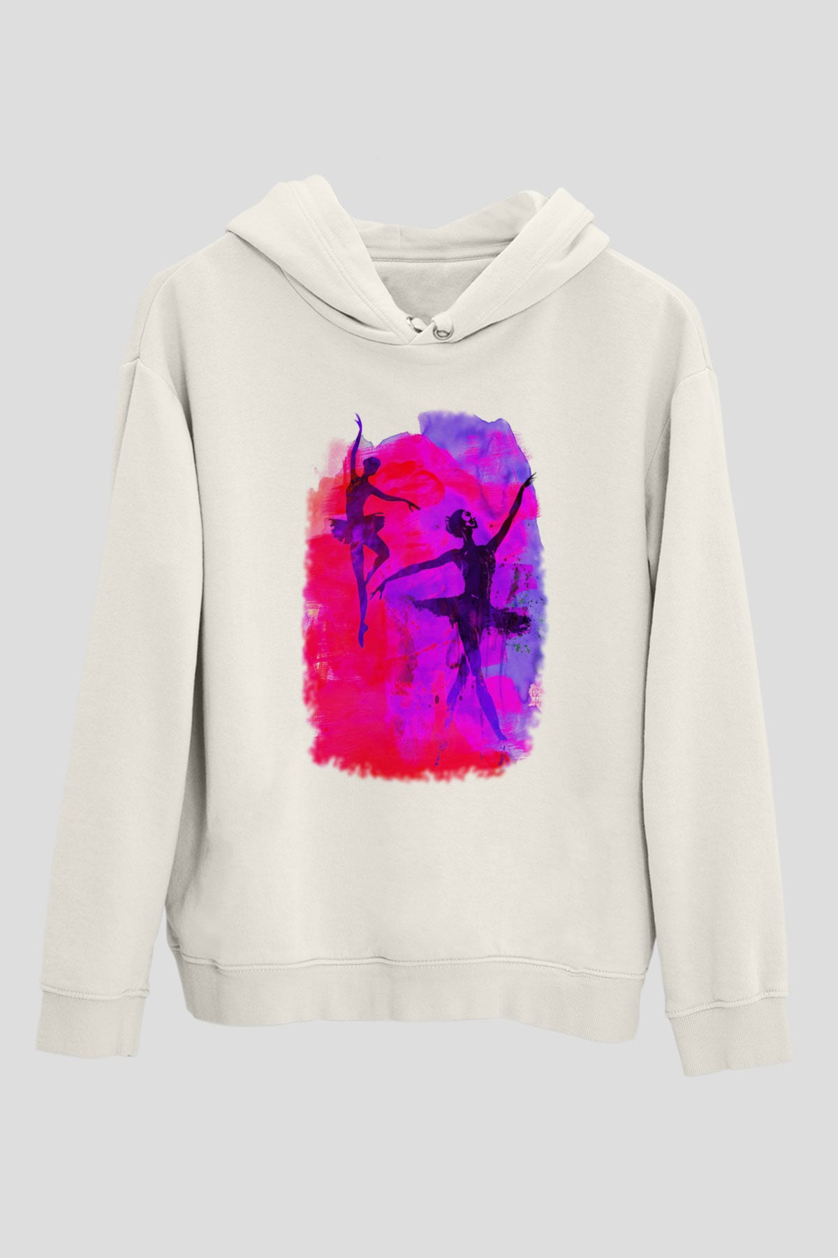Bale Beyaz Unisex Hoodie