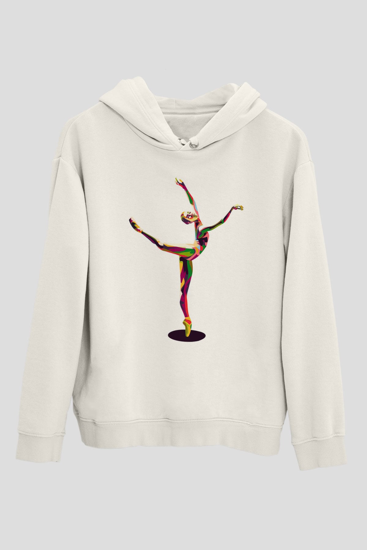 Bale Beyaz Unisex Hoodie