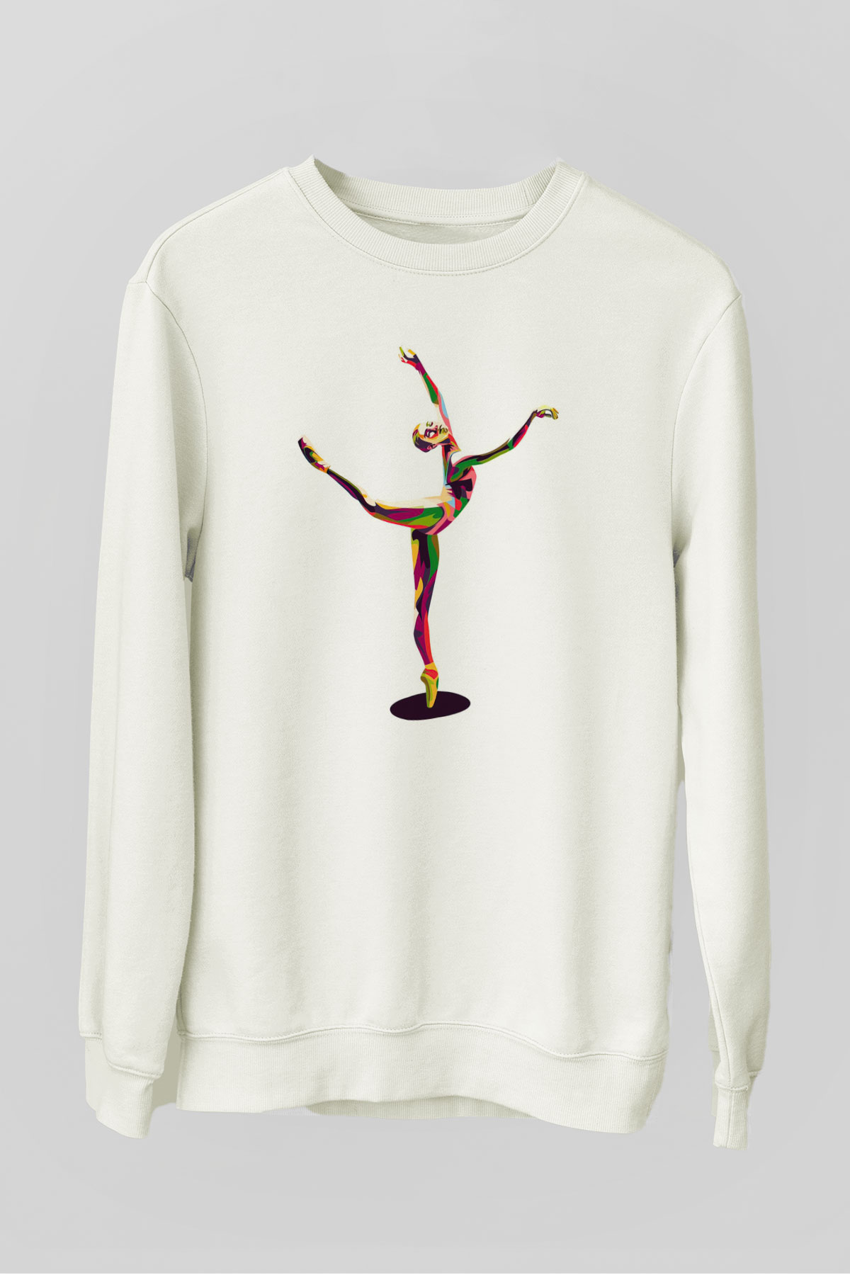Bale Beyaz Unisex Sweatshirt