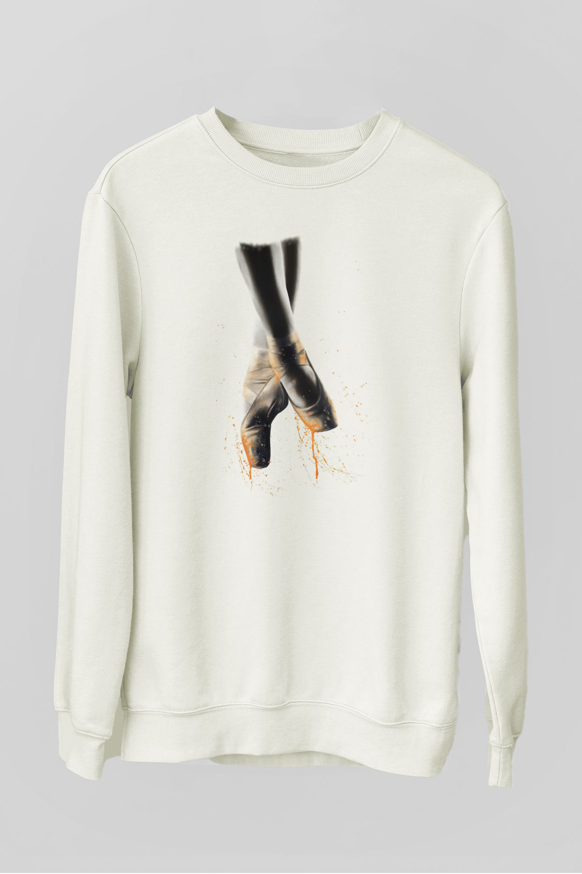 Bale Beyaz Unisex Sweatshirt