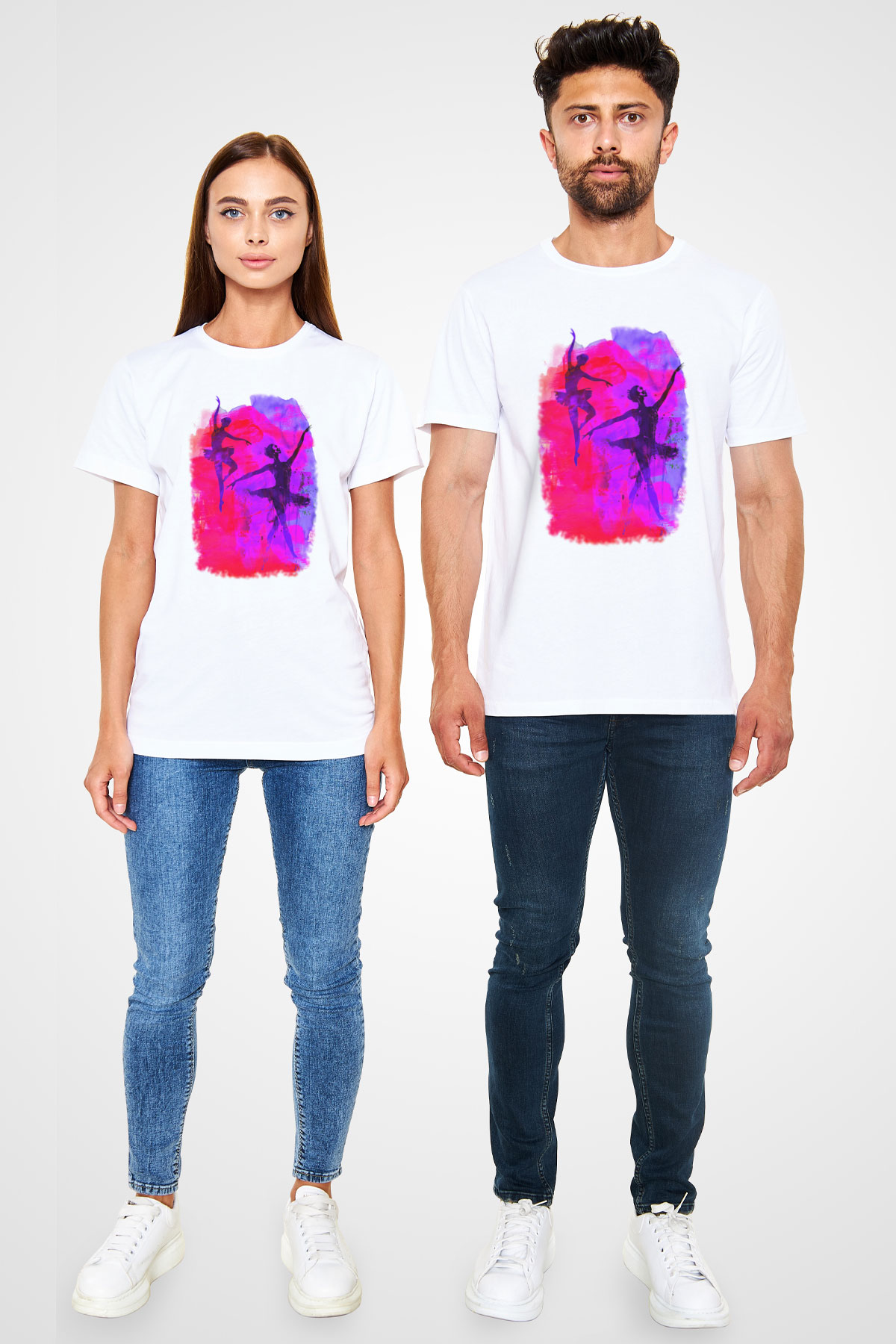 Bale Beyaz Unisex Tişört T-Shirt - TişörtFabrikası