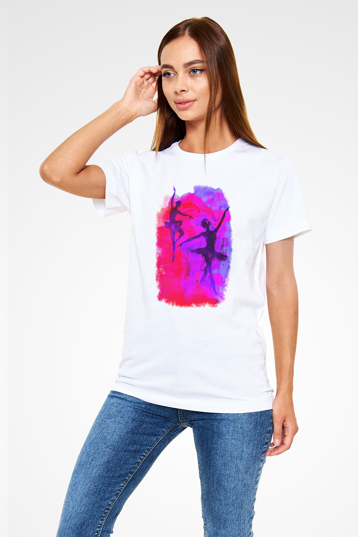 Bale Beyaz Unisex Tişört T-Shirt - TişörtFabrikası