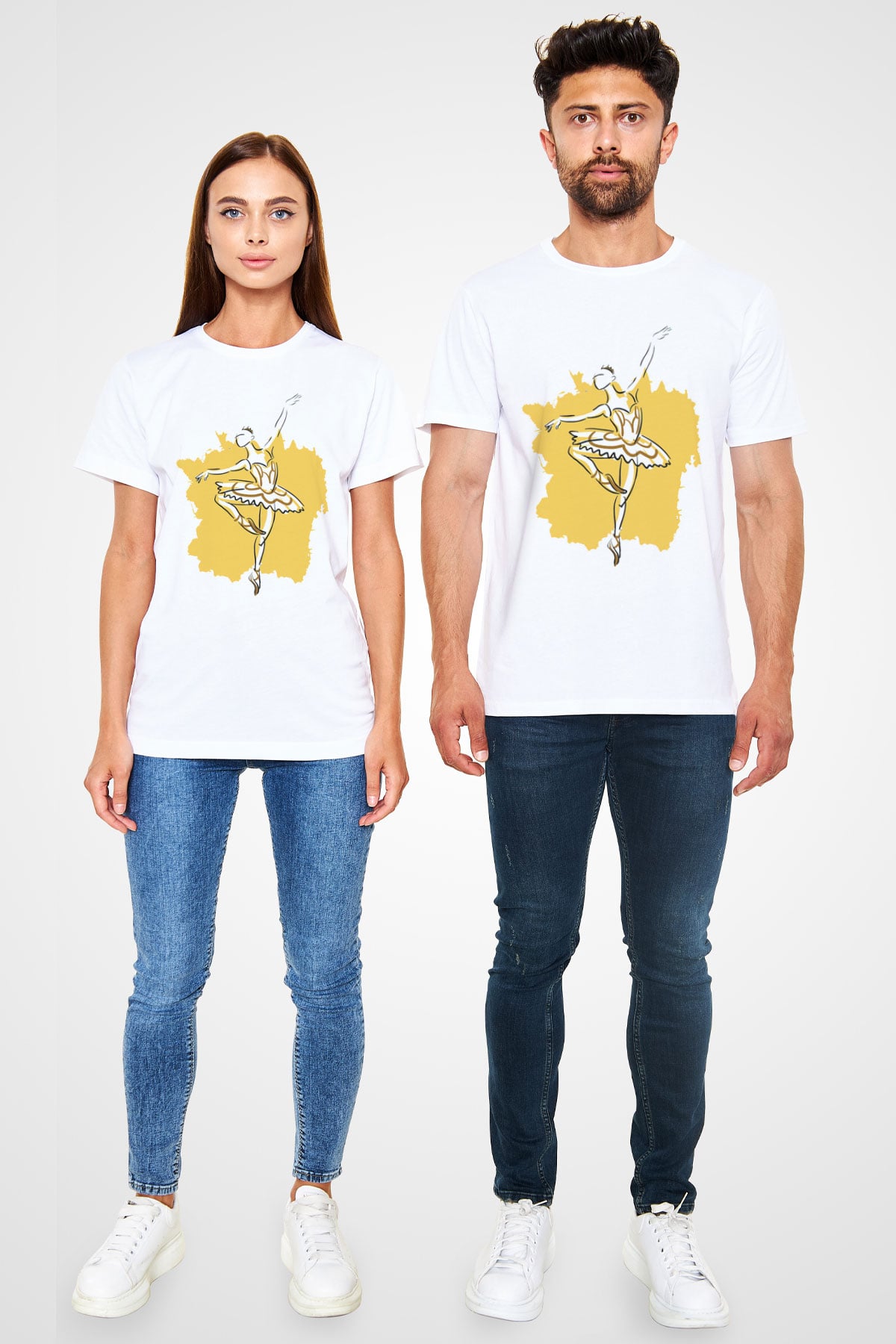 Bale Beyaz Unisex Tişört T-Shirt - TişörtFabrikası