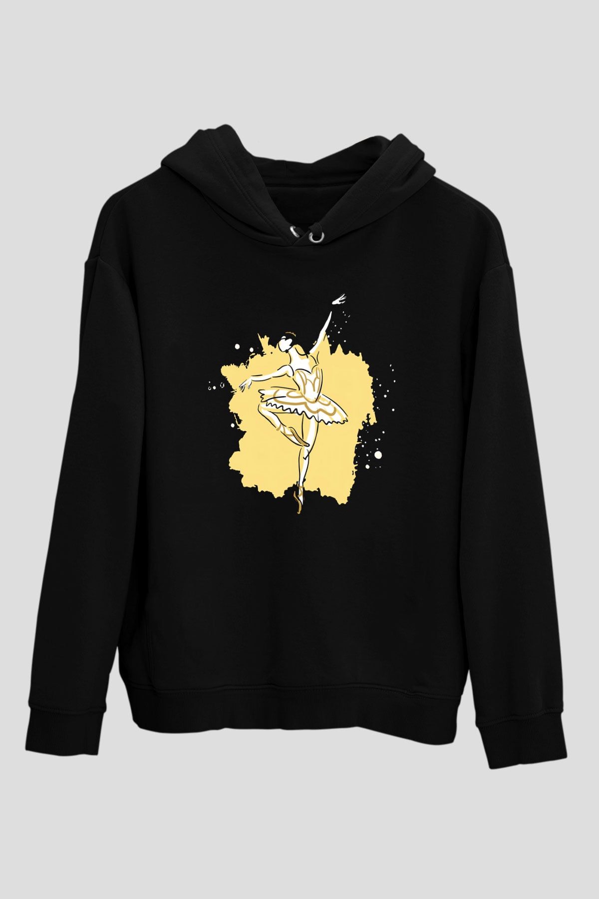 Bale Siyah Unisex Hoodie