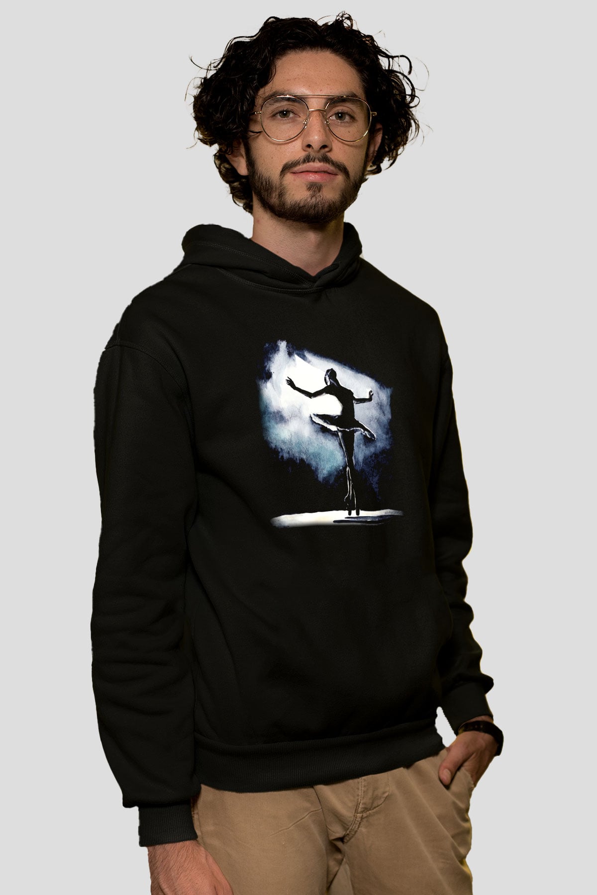 Bale Siyah Unisex Hoodie