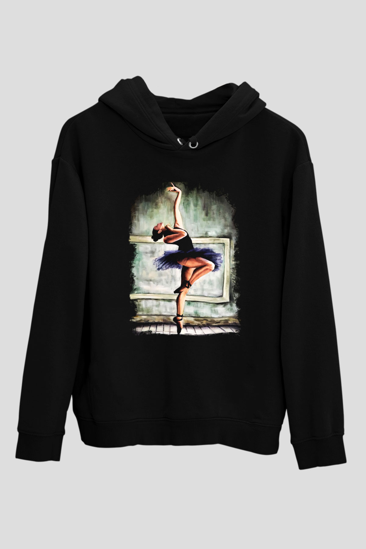 Bale Siyah Unisex Hoodie