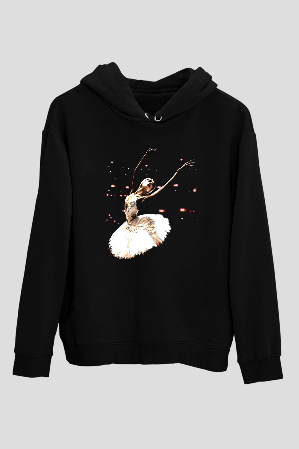 Bale Siyah Unisex Hoodie