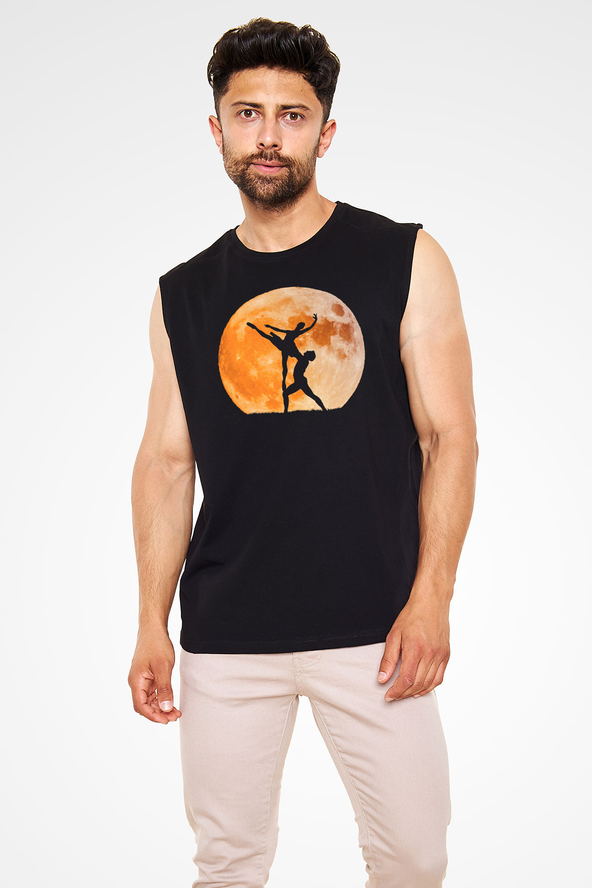 Bale Siyah Unisex Kolsuz Tişört