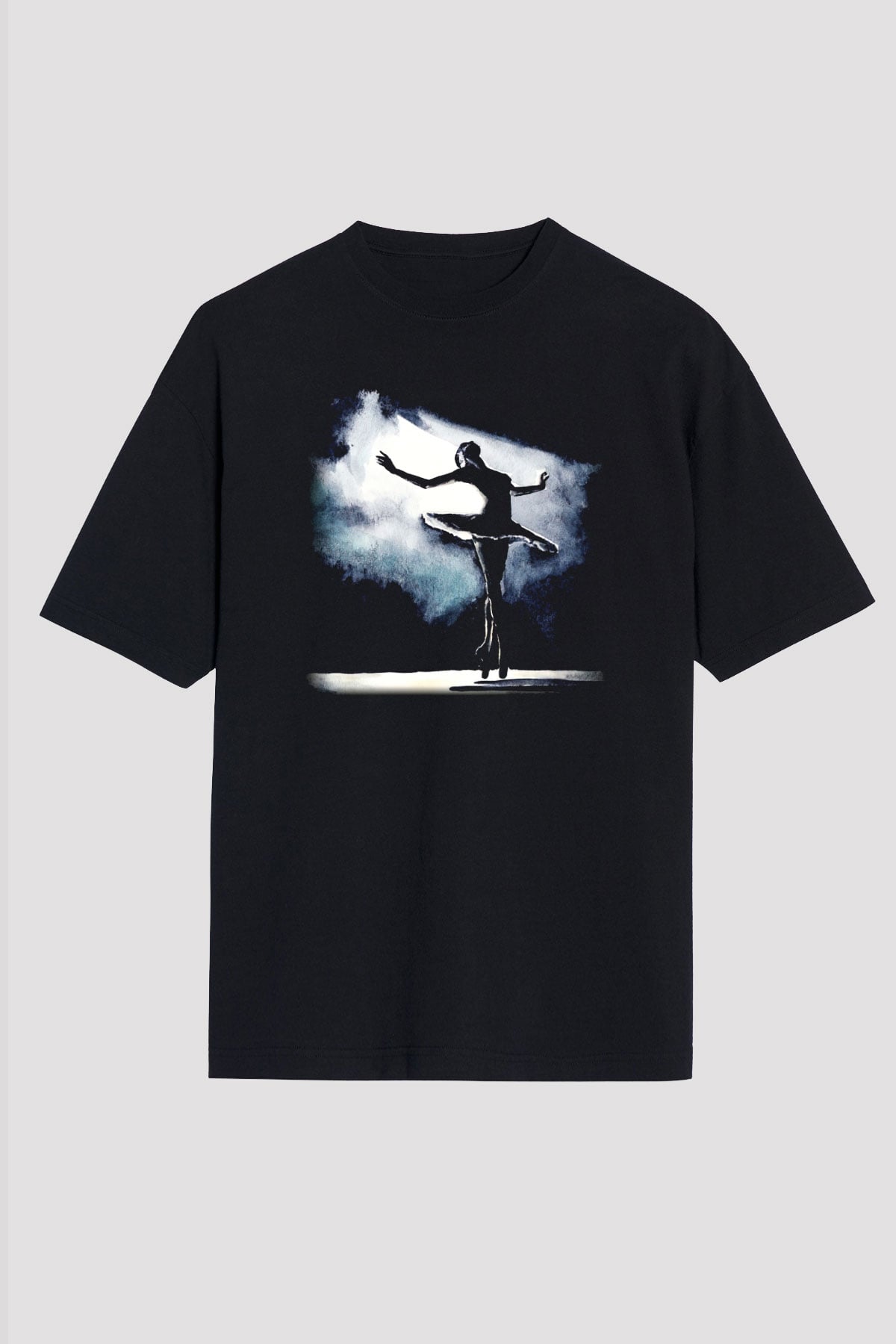 Bale Siyah Unisex Oversize Tişört T-Shirt