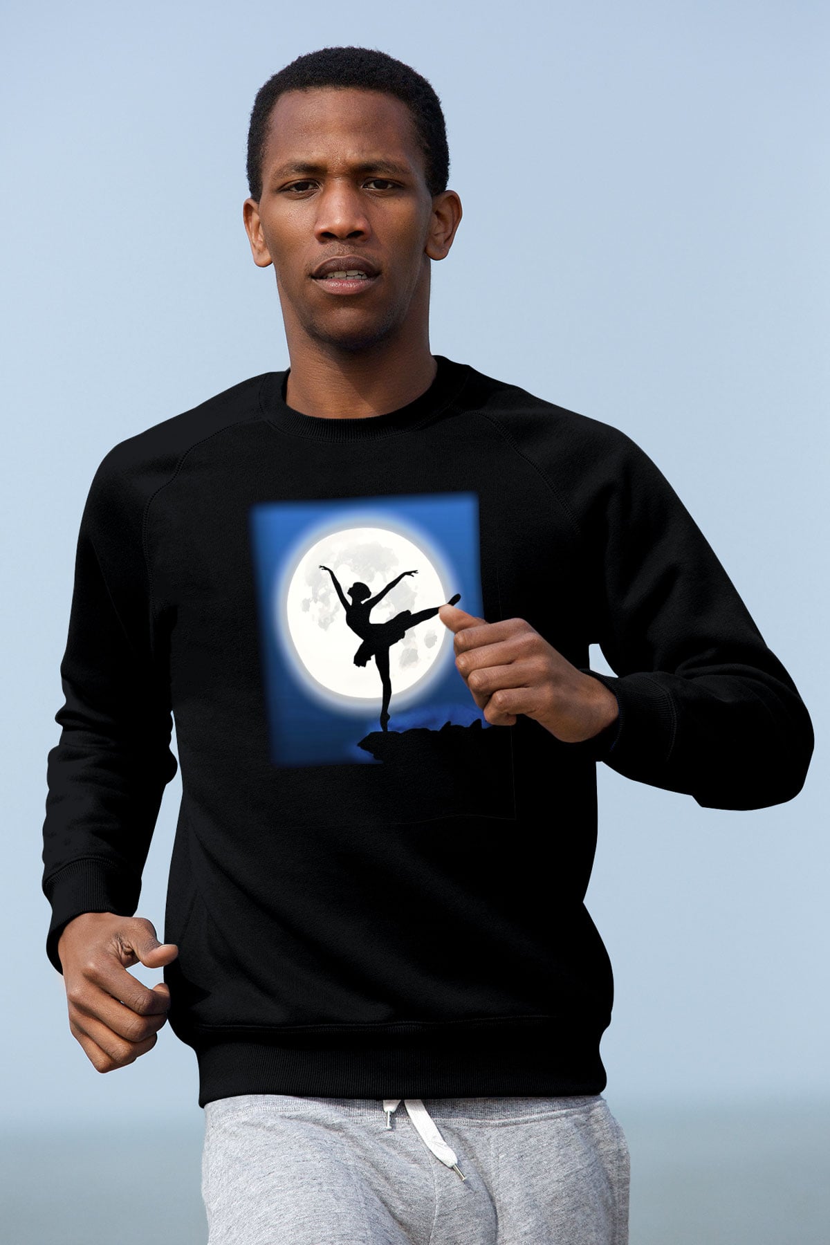 Bale Siyah Unisex Sweatshirt