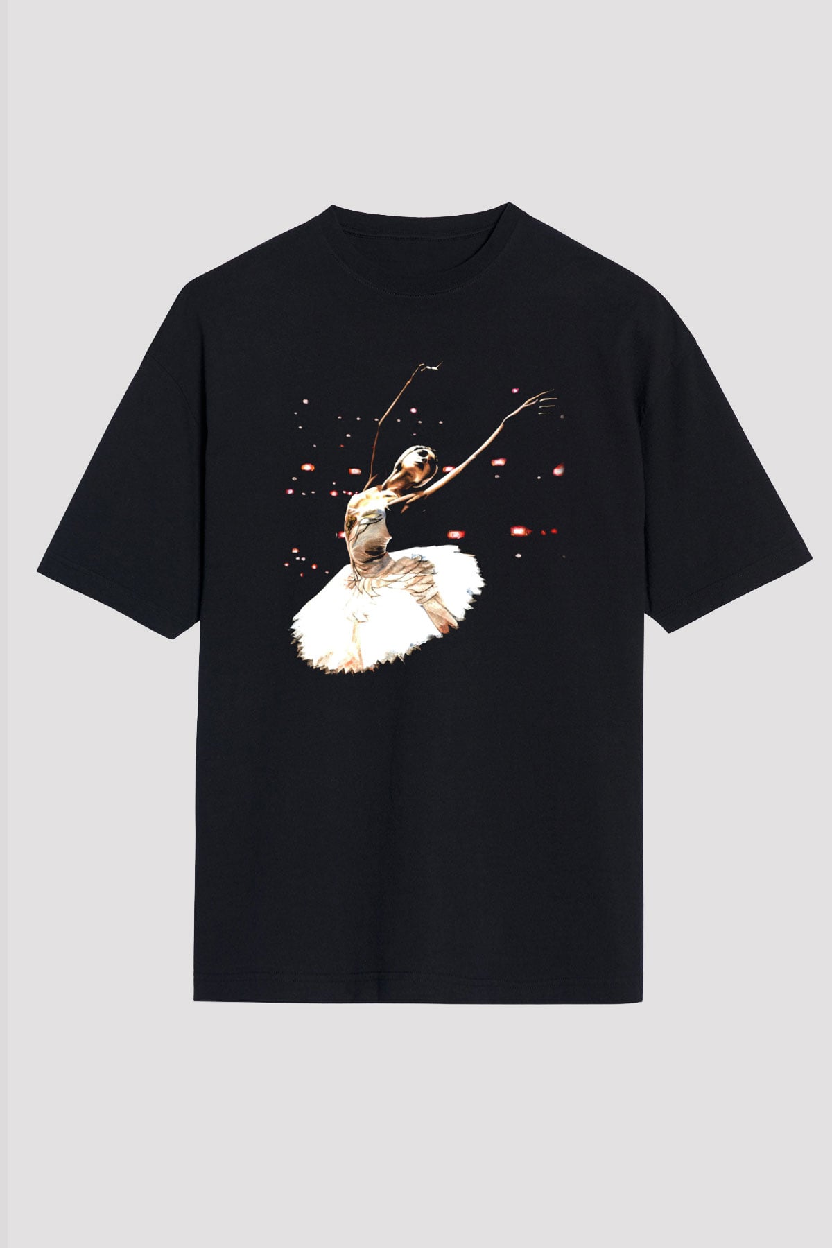 Bale Siyah Oversize Tişört Oversize T-shirt - TişörtFabrikası