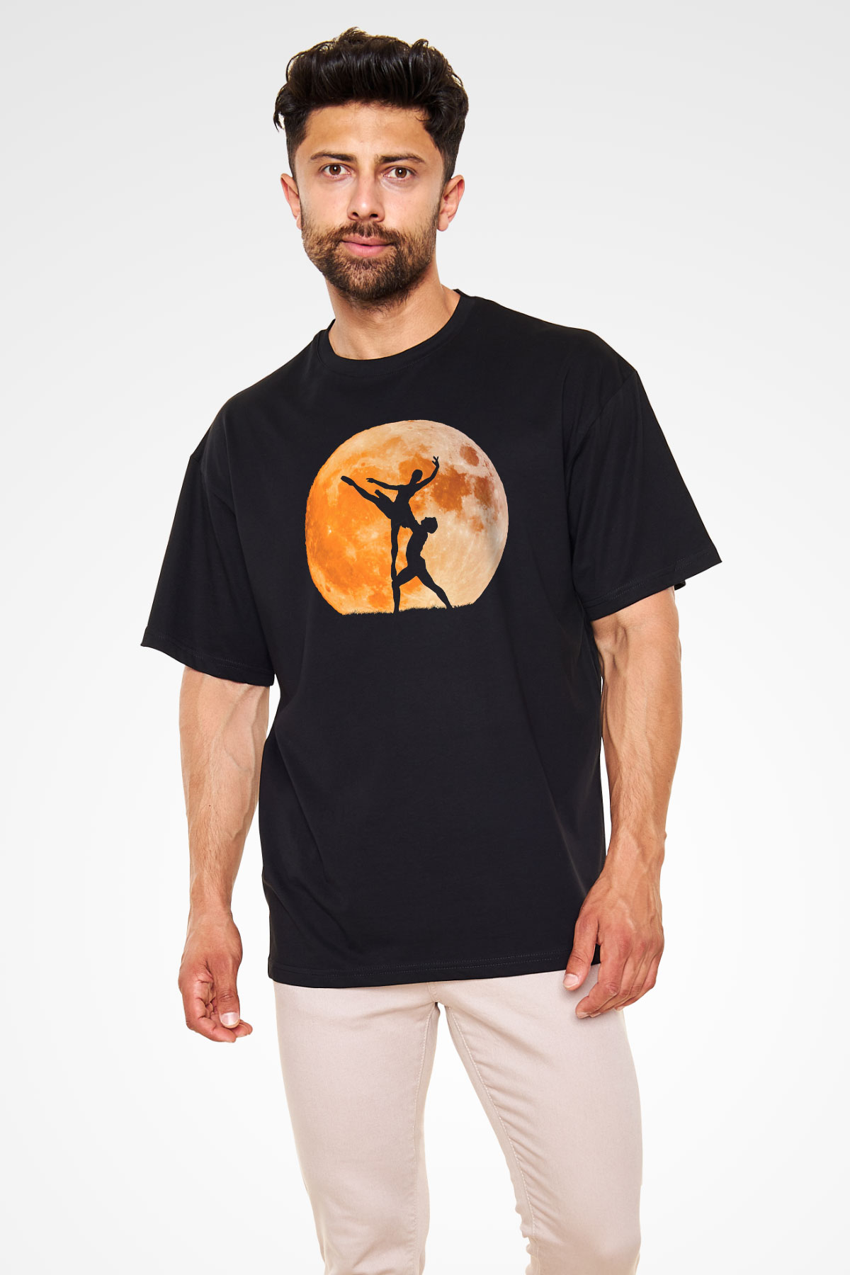 Bale Siyah Oversize Tişört Oversize T-shirt - TişörtFabrikası