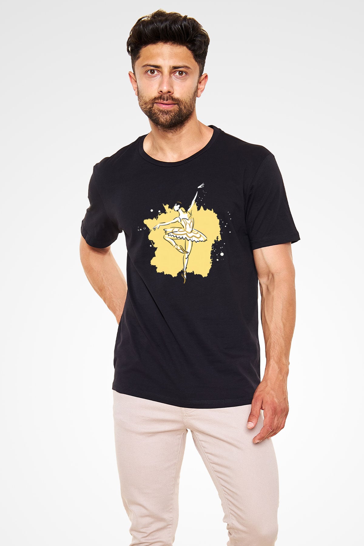 Bale Siyah Unisex Tişört T-Shirt - TişörtFabrikası
