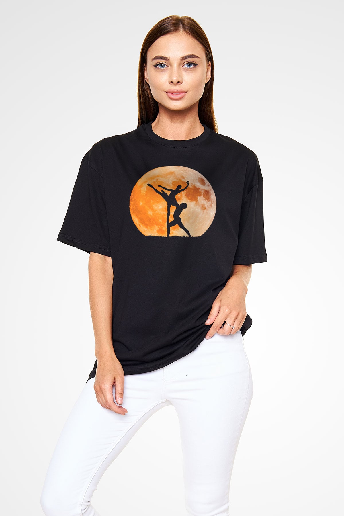 Bale Siyah Oversize Tişört Oversize T-shirt - TişörtFabrikası