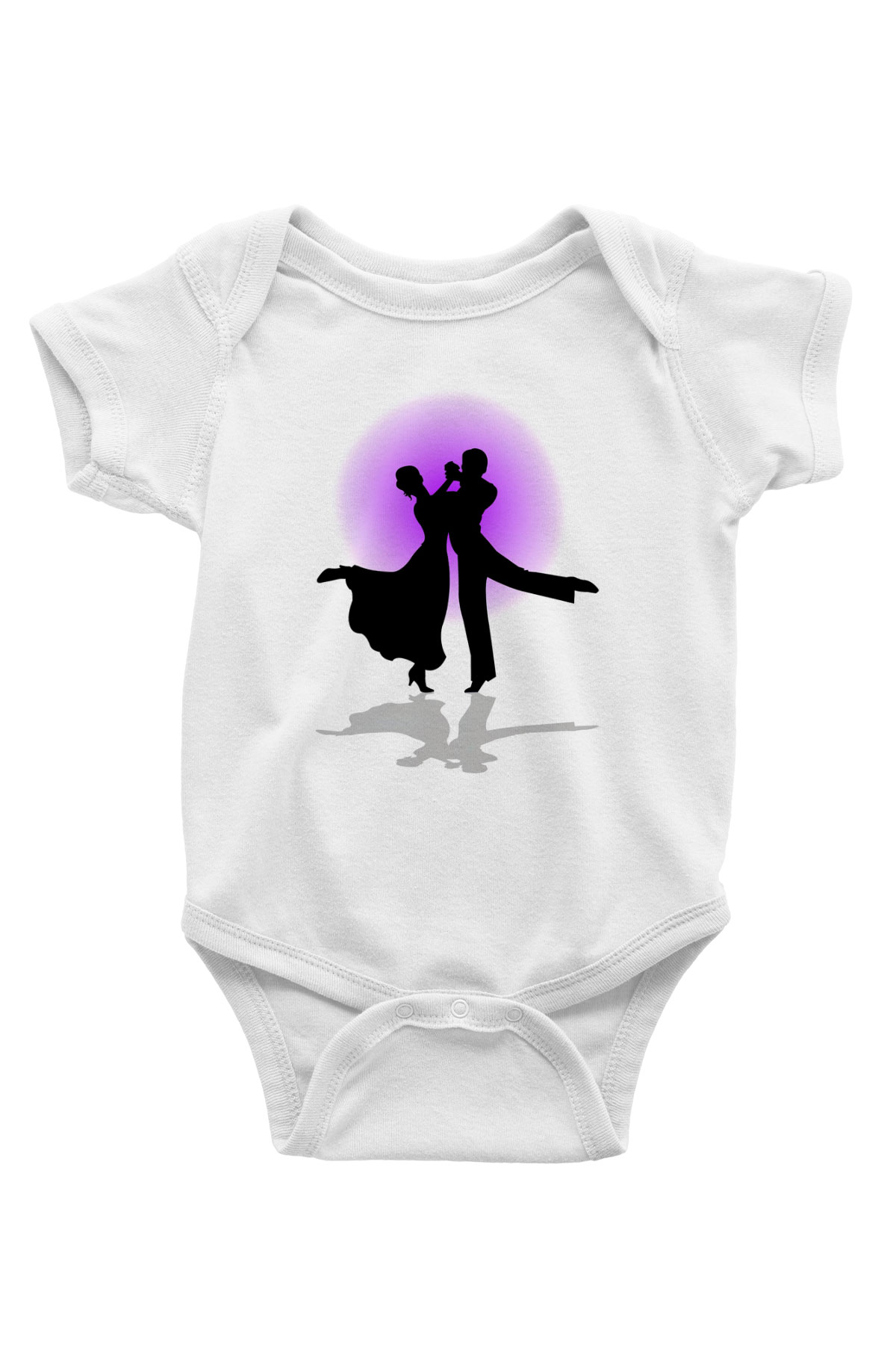 Balo Baskılı Beyaz Unisex Bebek Body - Zıbın
