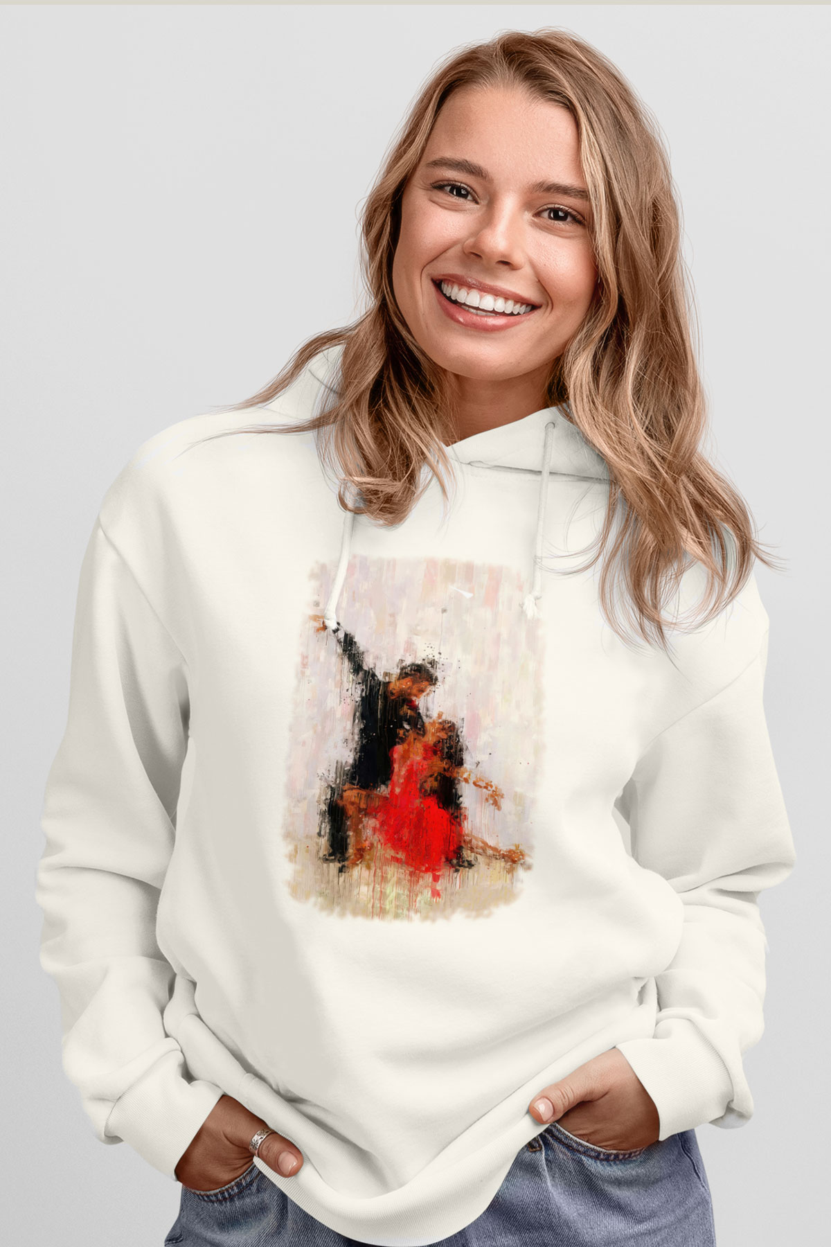 Balo Beyaz Unisex Hoodie