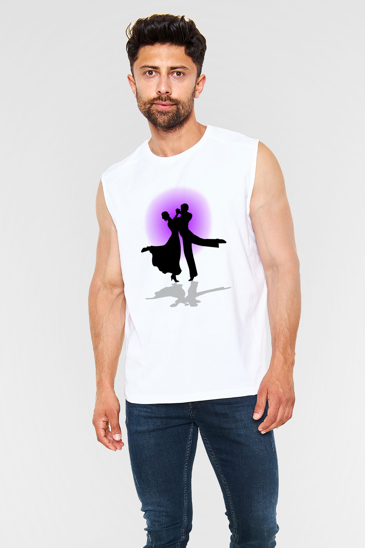 Balo Beyaz Unisex Kolsuz Tişört