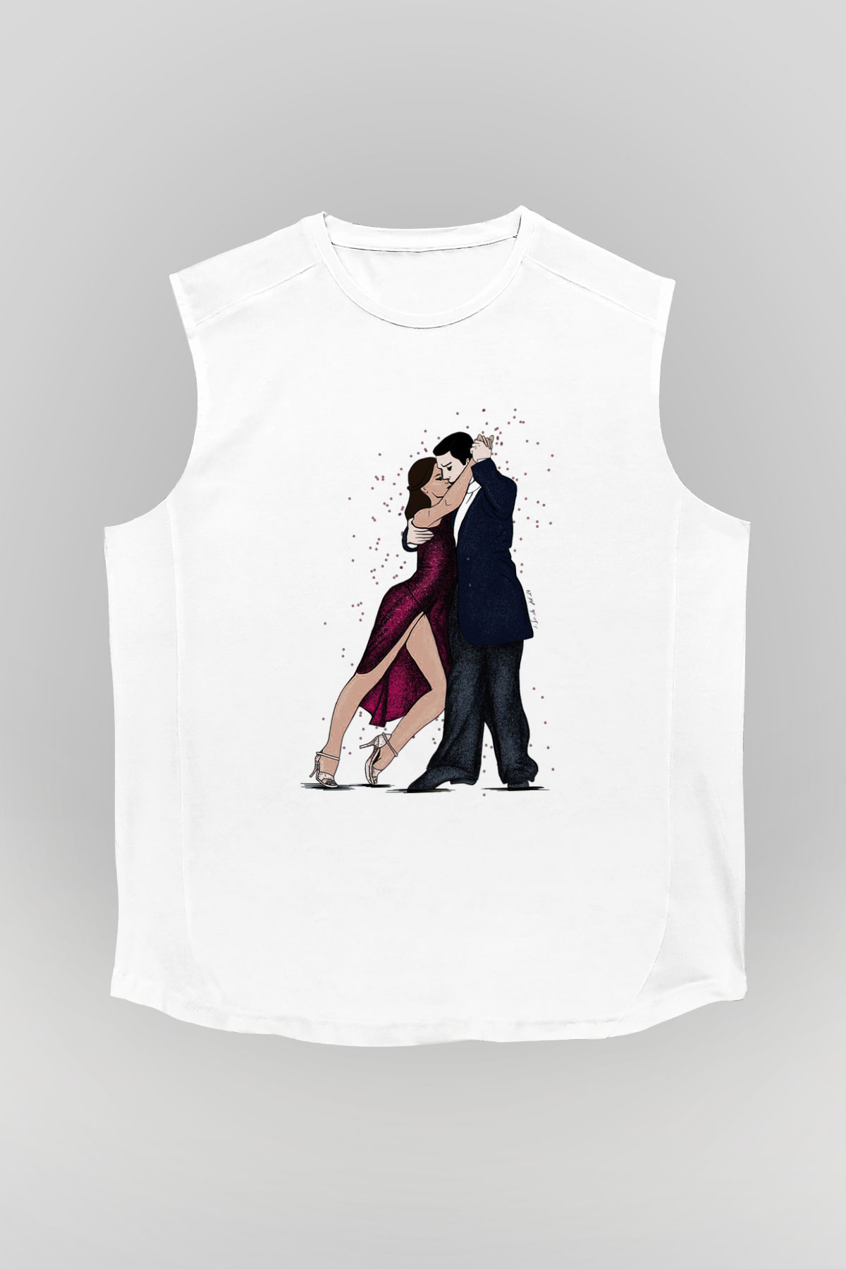 Balo Beyaz Unisex Kolsuz Tişört