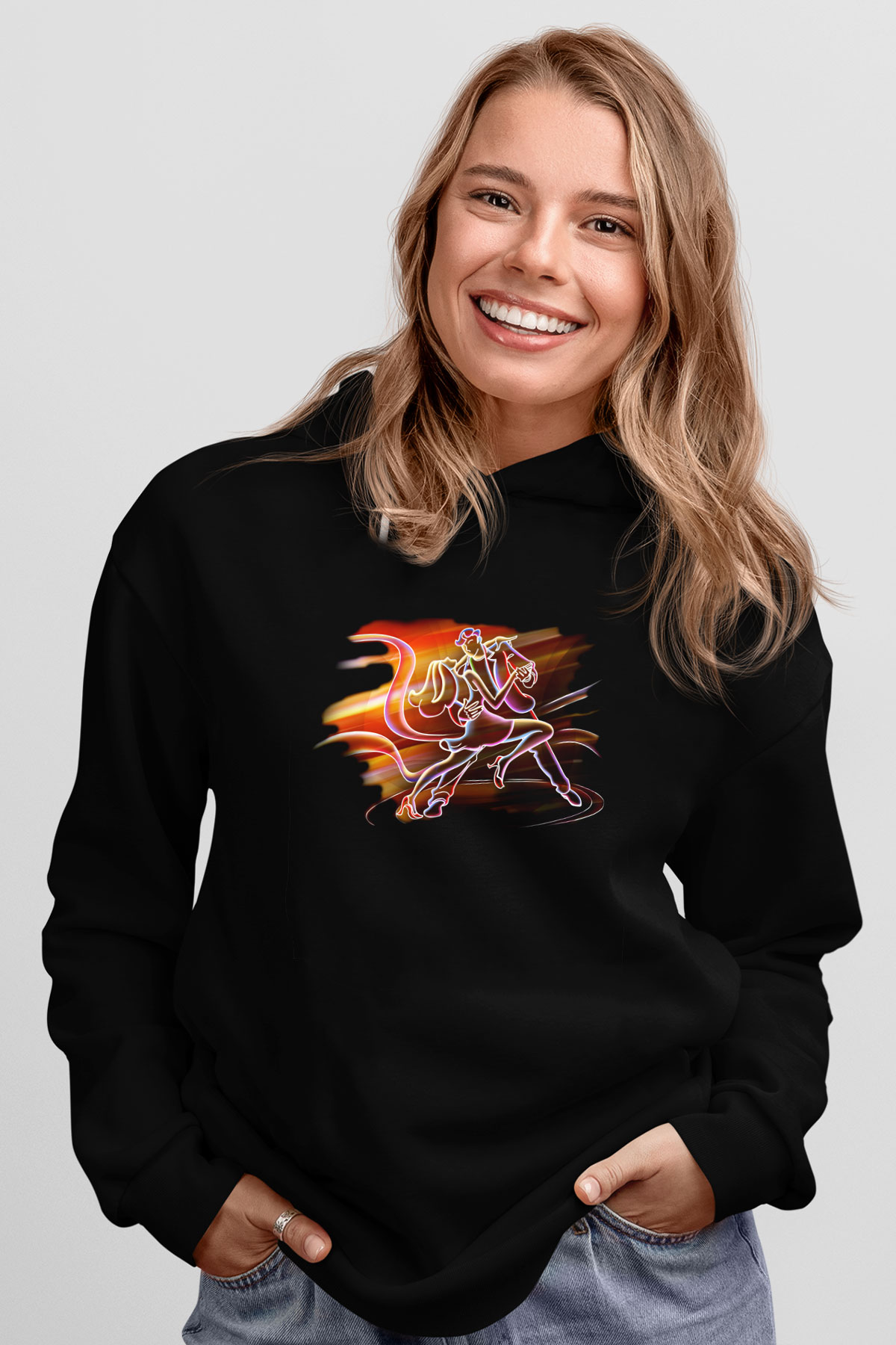 Balo Siyah Unisex Hoodie