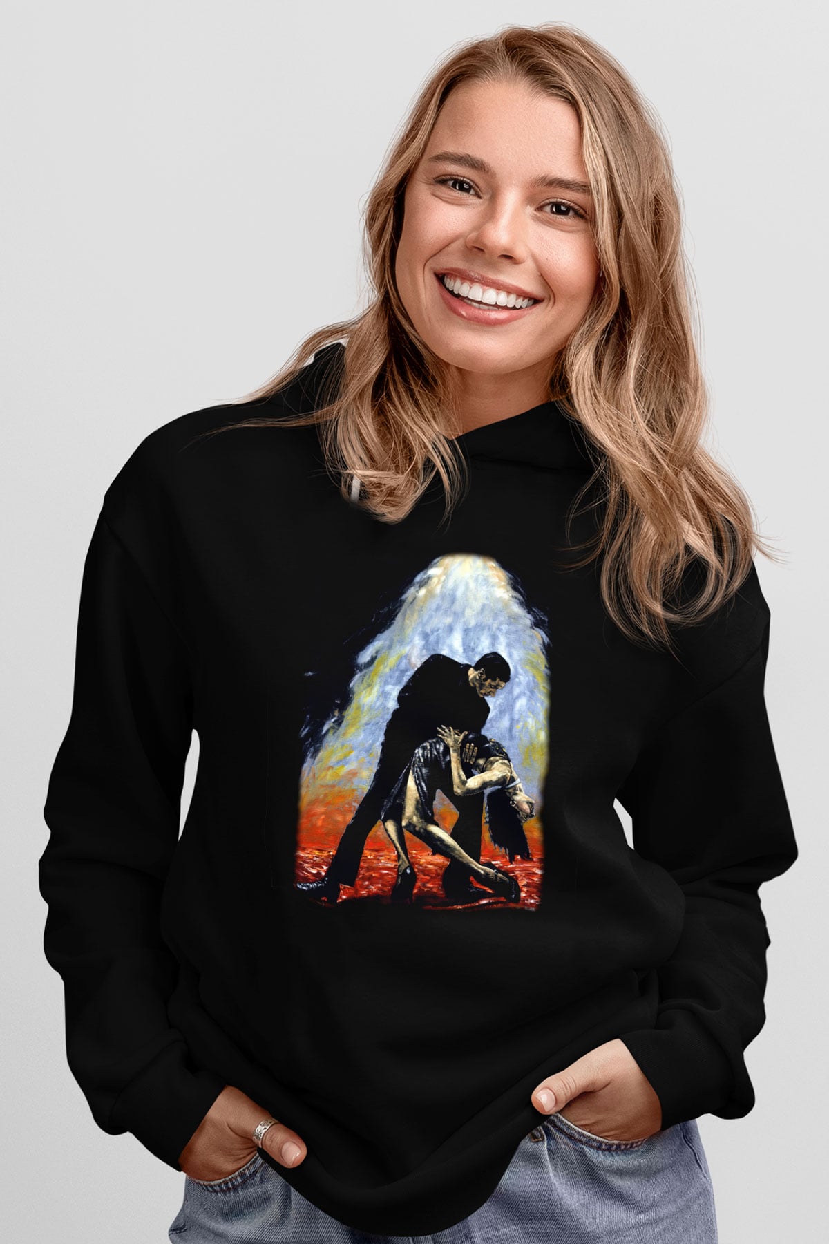 Balo Siyah Unisex Hoodie
