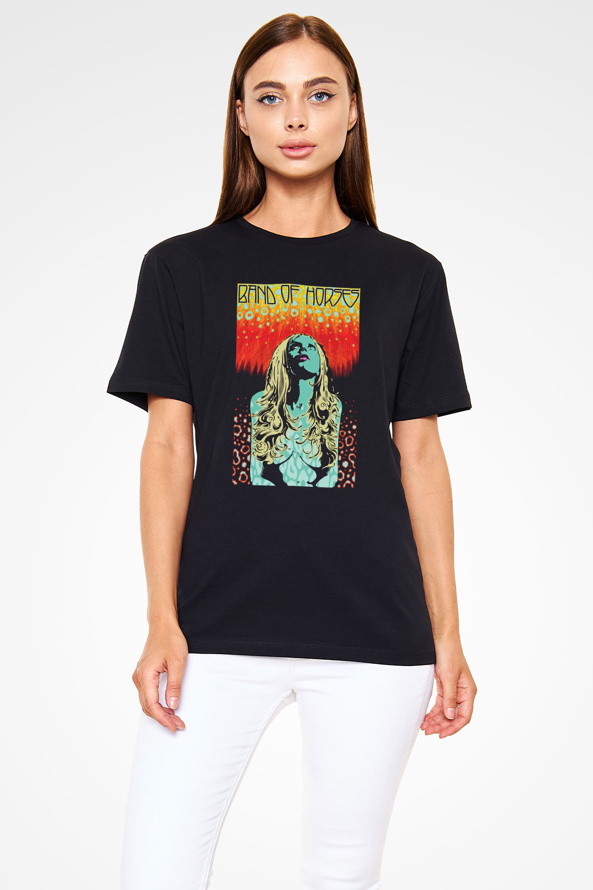 Band of Horses Siyah Unisex Tişört T-Shirt - TişörtFabrikası