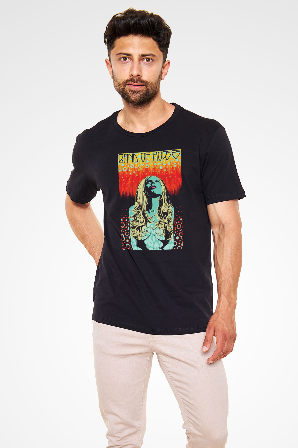 Band of Horses Siyah Unisex Tişört T-Shirt - TişörtFabrikası