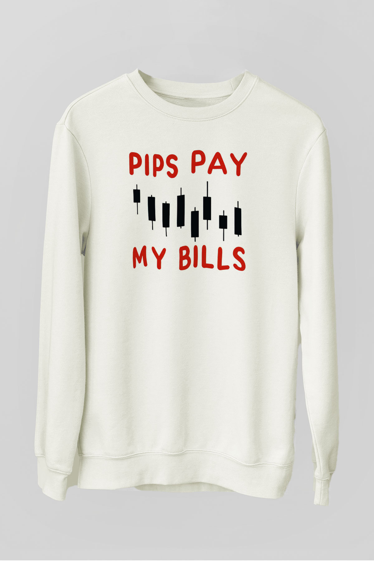 Bankacı Beyaz Unisex Sweatshirt