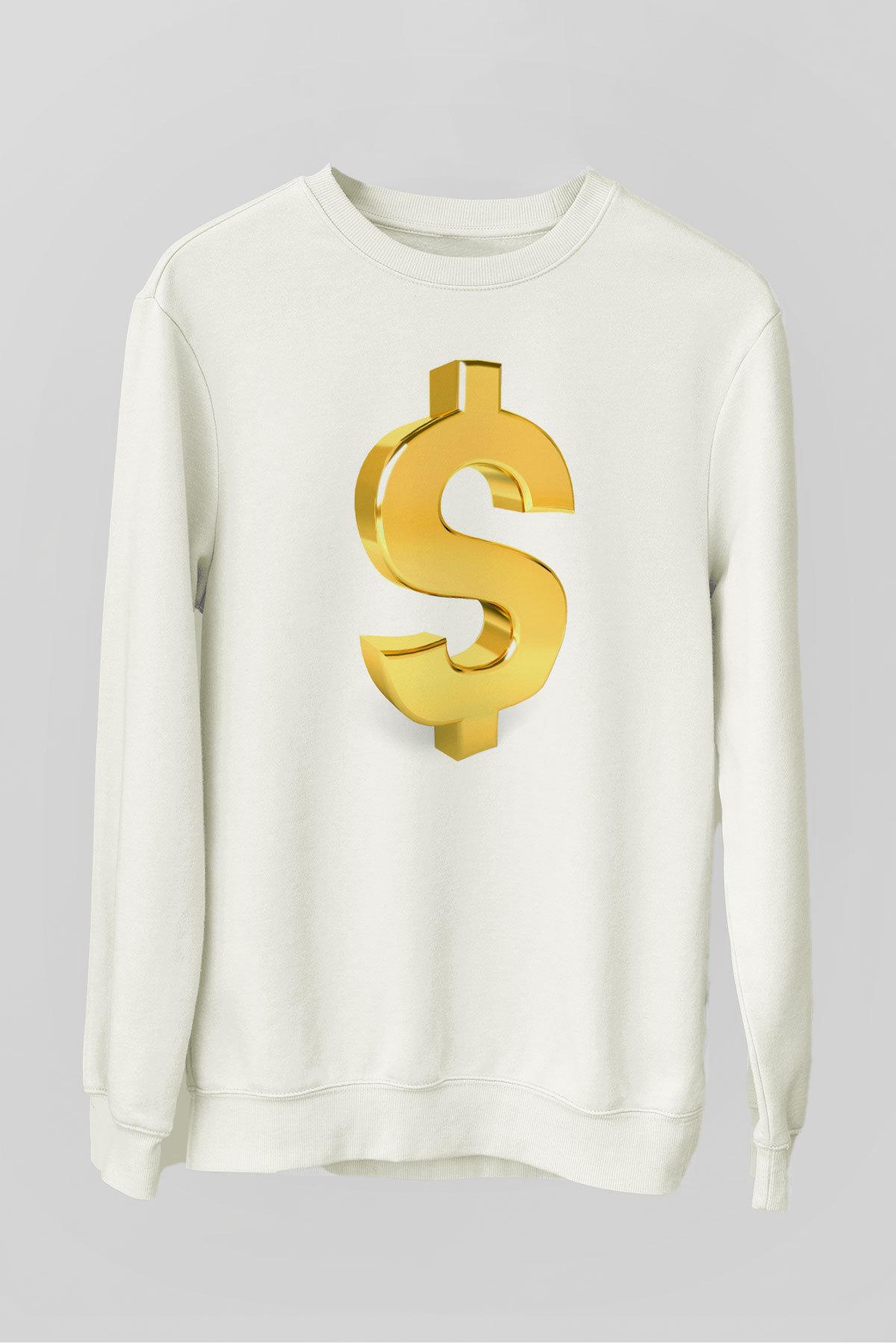 Bankacı Beyaz Unisex Sweatshirt