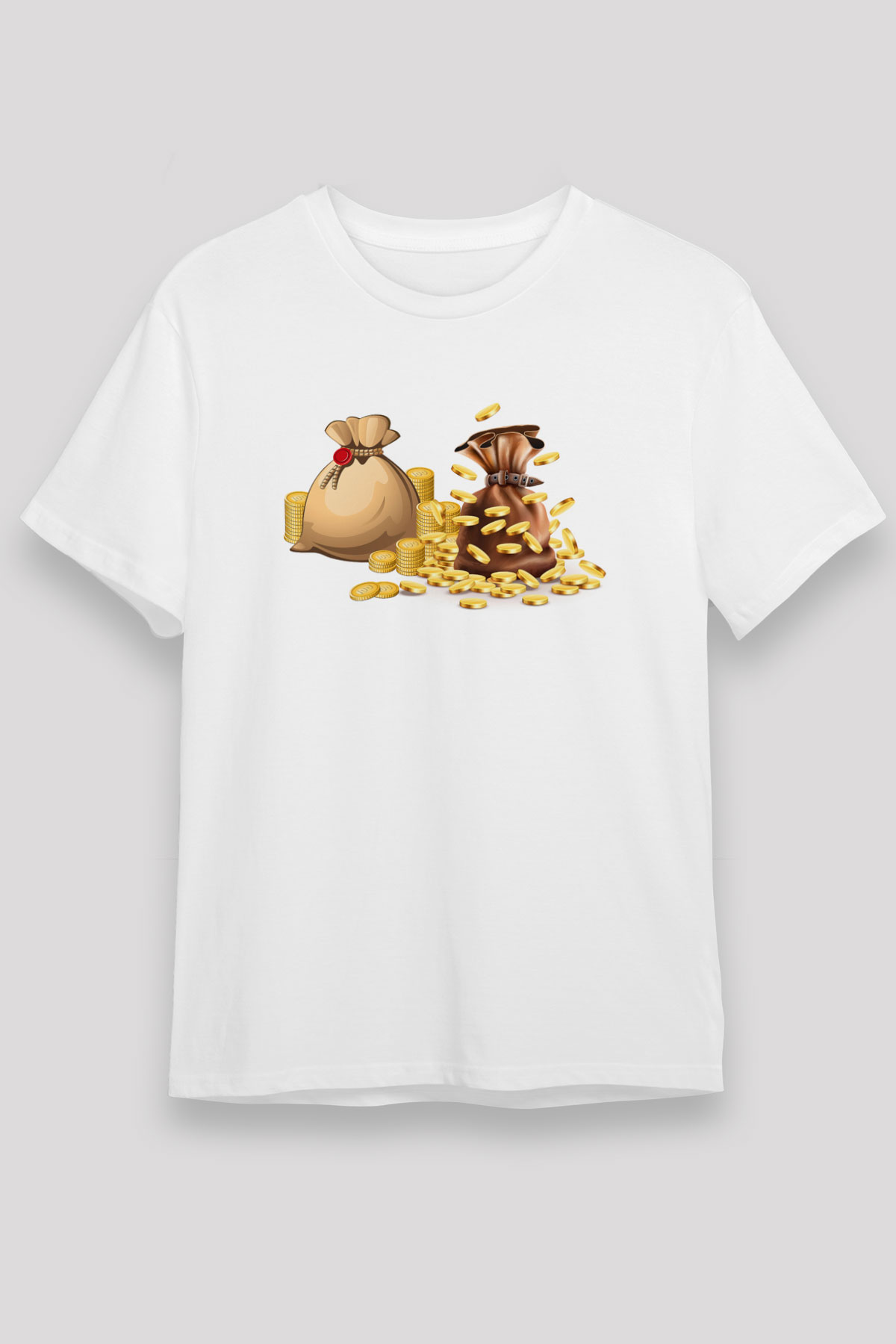 Bankacı Beyaz Unisex Tişört T-Shirt - TişörtFabrikası