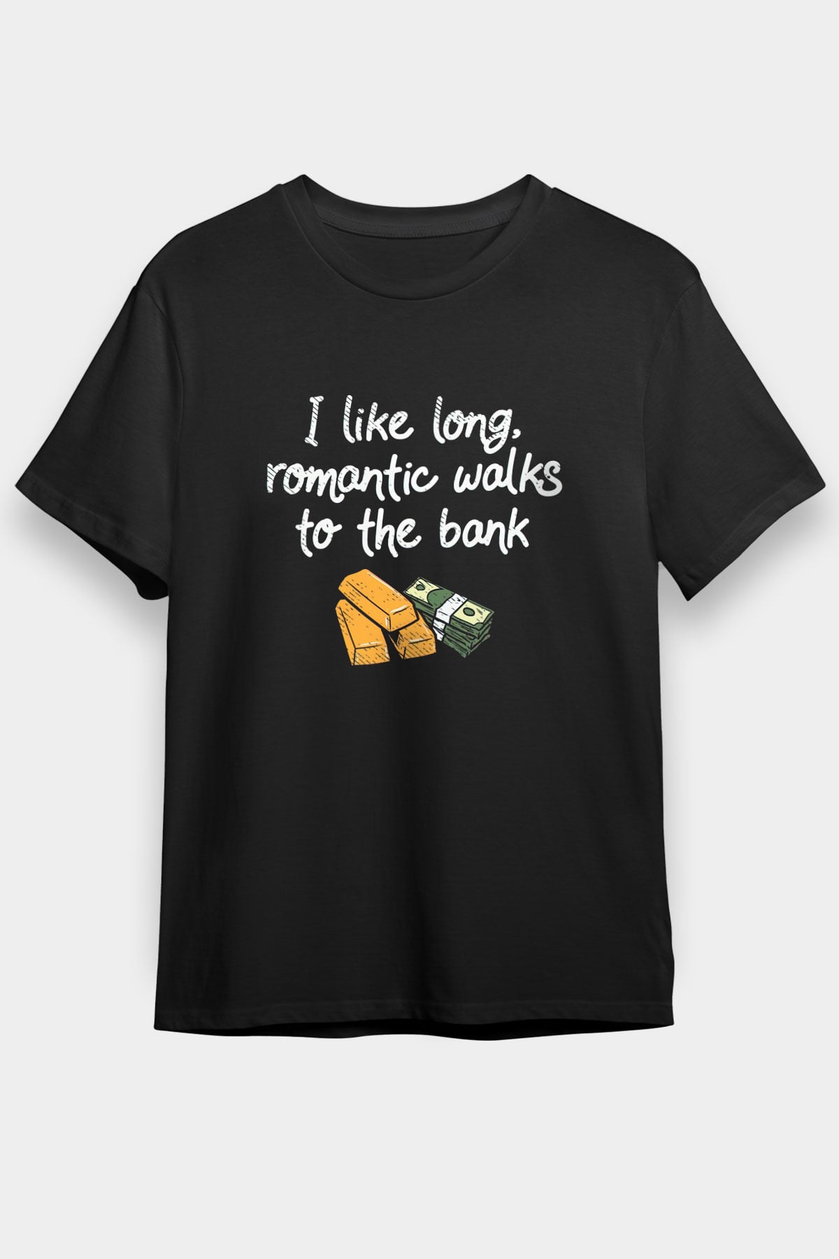Bankacı Siyah Unisex Tişört T-Shirt - TişörtFabrikası