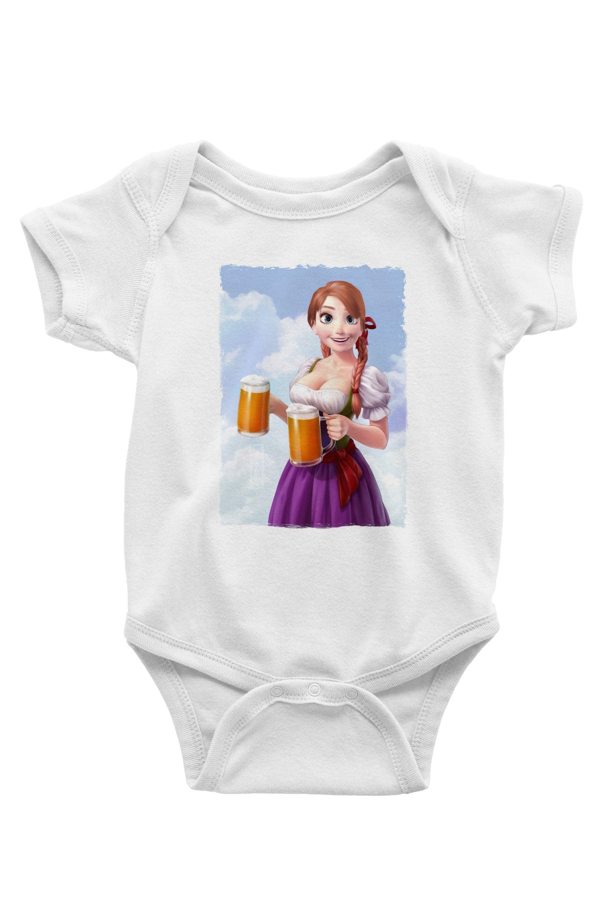 Barmaid Beyaz Bebek Body - Zıbın