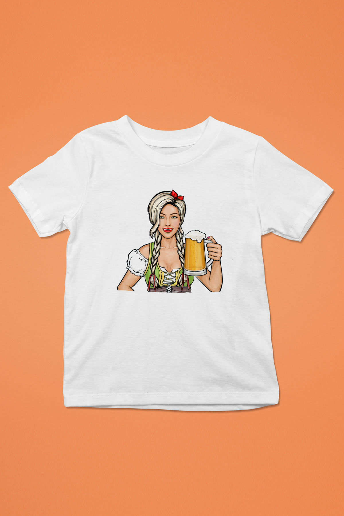 Barmaid Beyaz Unisex Çocuk Tişört