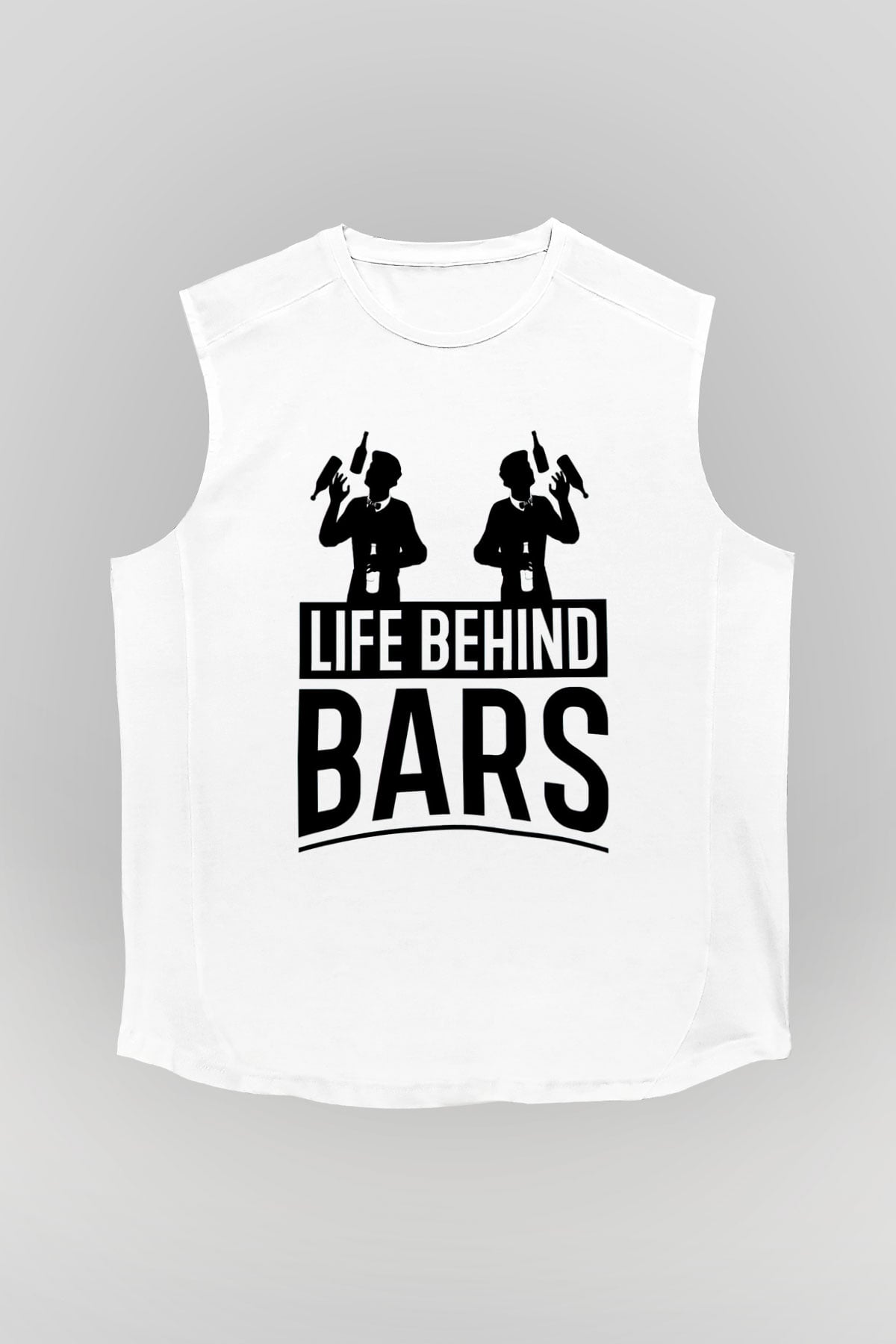 Barmen Beyaz Unisex Kolsuz Tişört