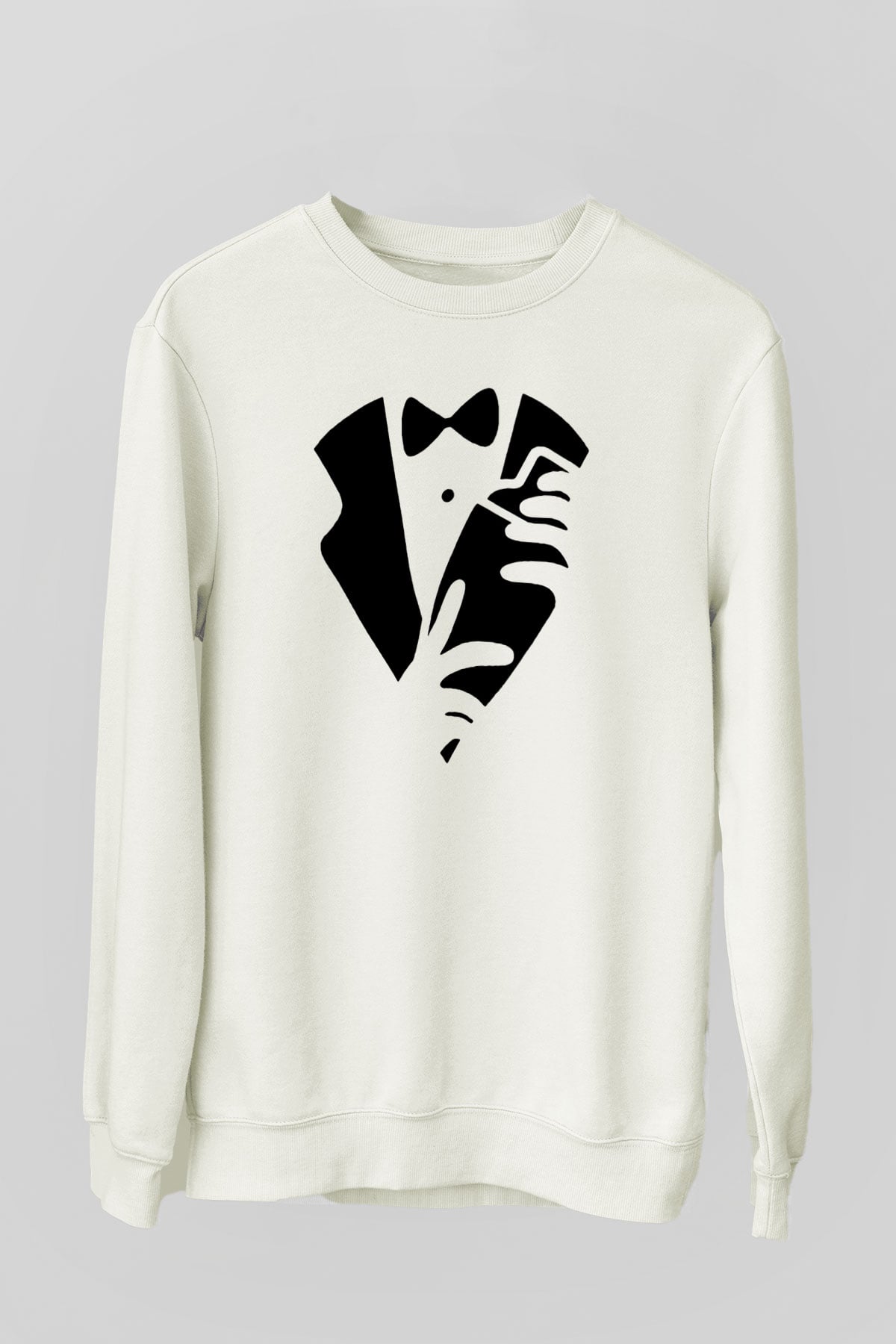 Barmen Beyaz Unisex Sweatshirt
