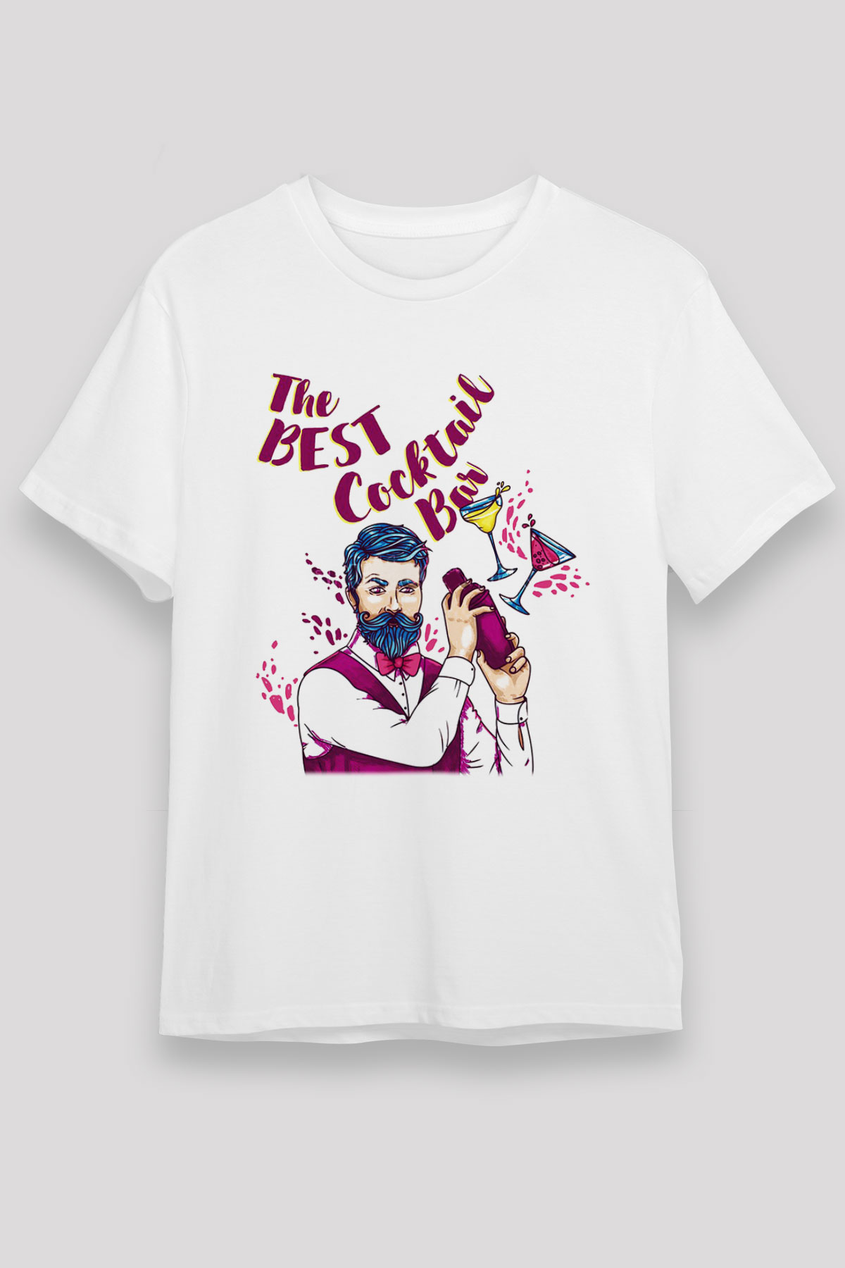 Barmen Beyaz Unisex Tişört T-Shirt - TişörtFabrikası