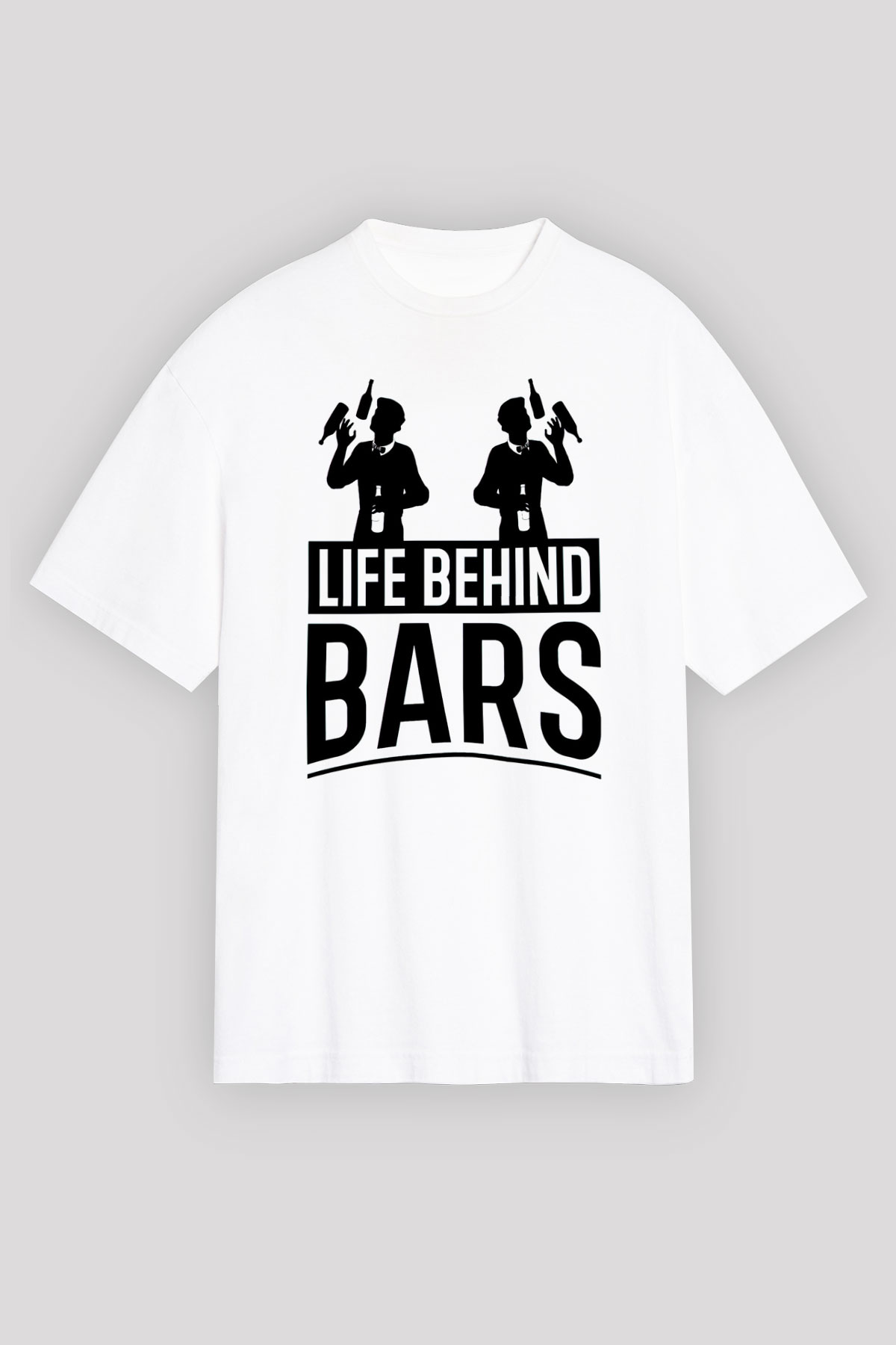Barmen Beyaz Oversize Tişört Oversize T-shirt - TişörtFabrikası