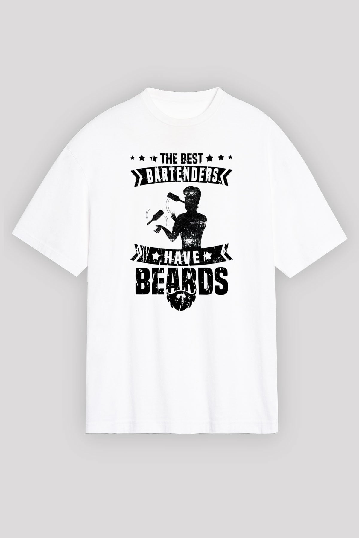 Barmen Beyaz Oversize Tişört Oversize T-shirt - TişörtFabrikası