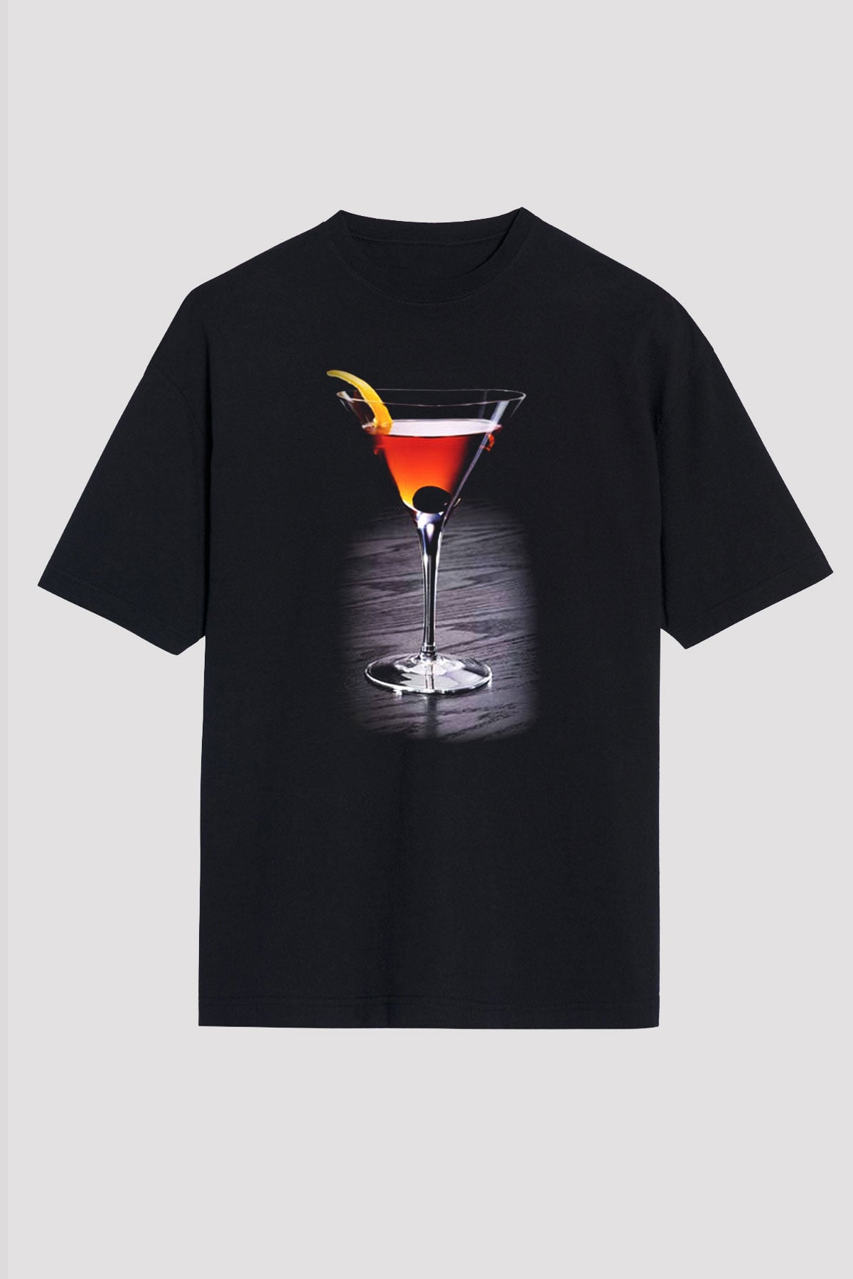 Barmen Siyah Unisex Oversize Tişört T-Shirt