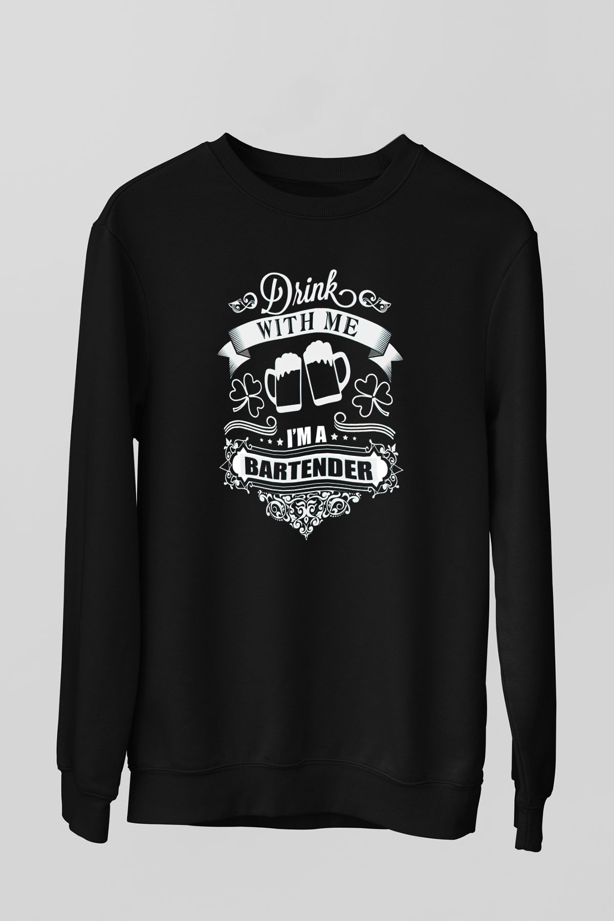 Barmen Siyah Unisex Sweatshirt