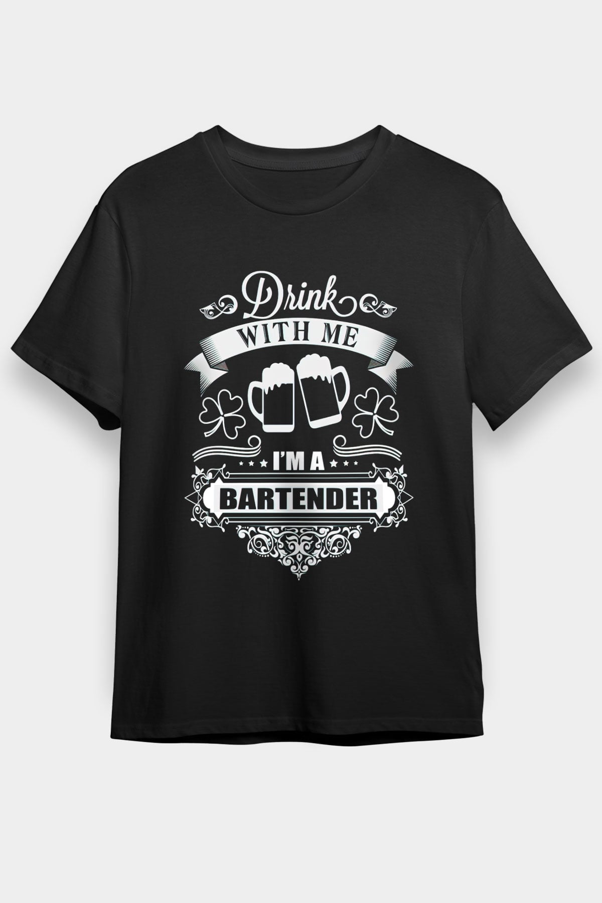 Barmen Siyah Unisex Tişört T-Shirt - TişörtFabrikası