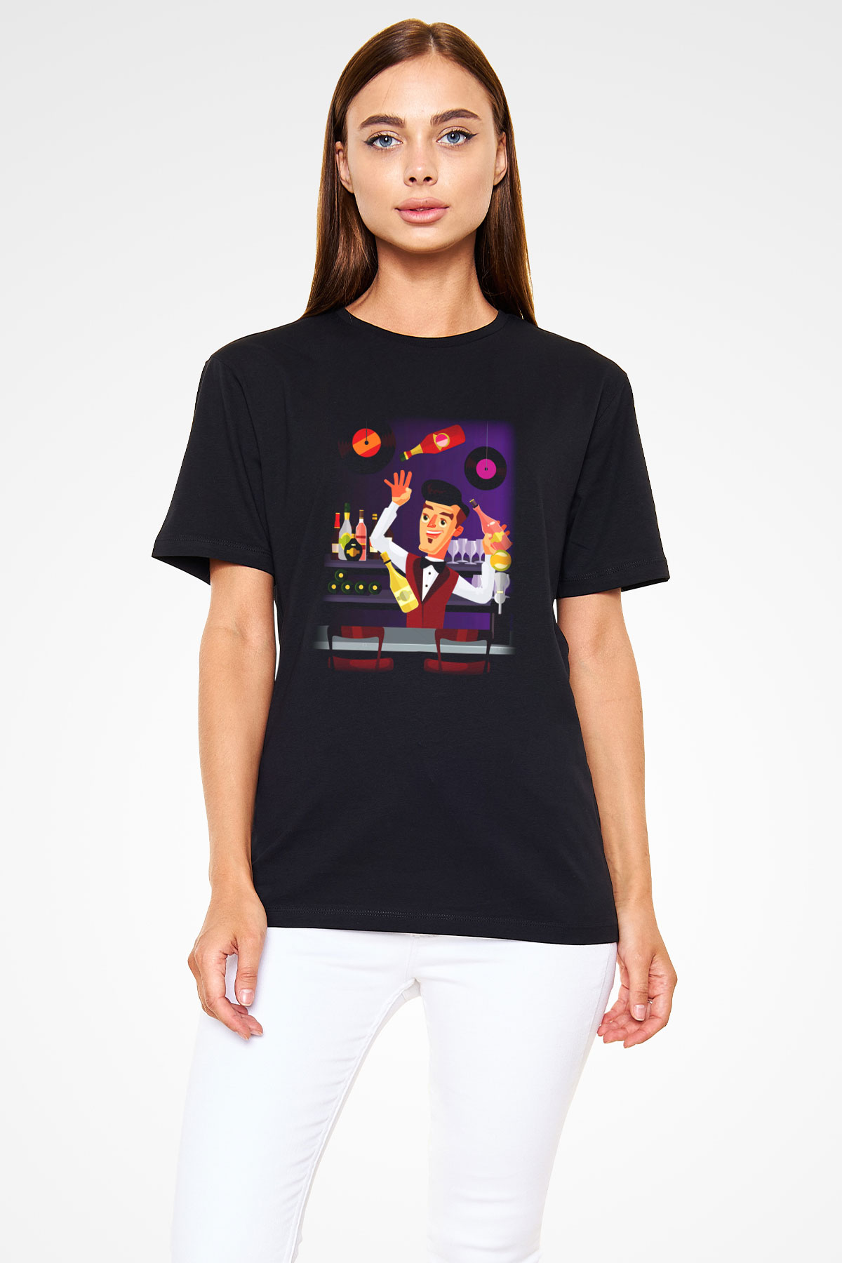 Barmen Siyah Unisex Tişört T-Shirt - TişörtFabrikası