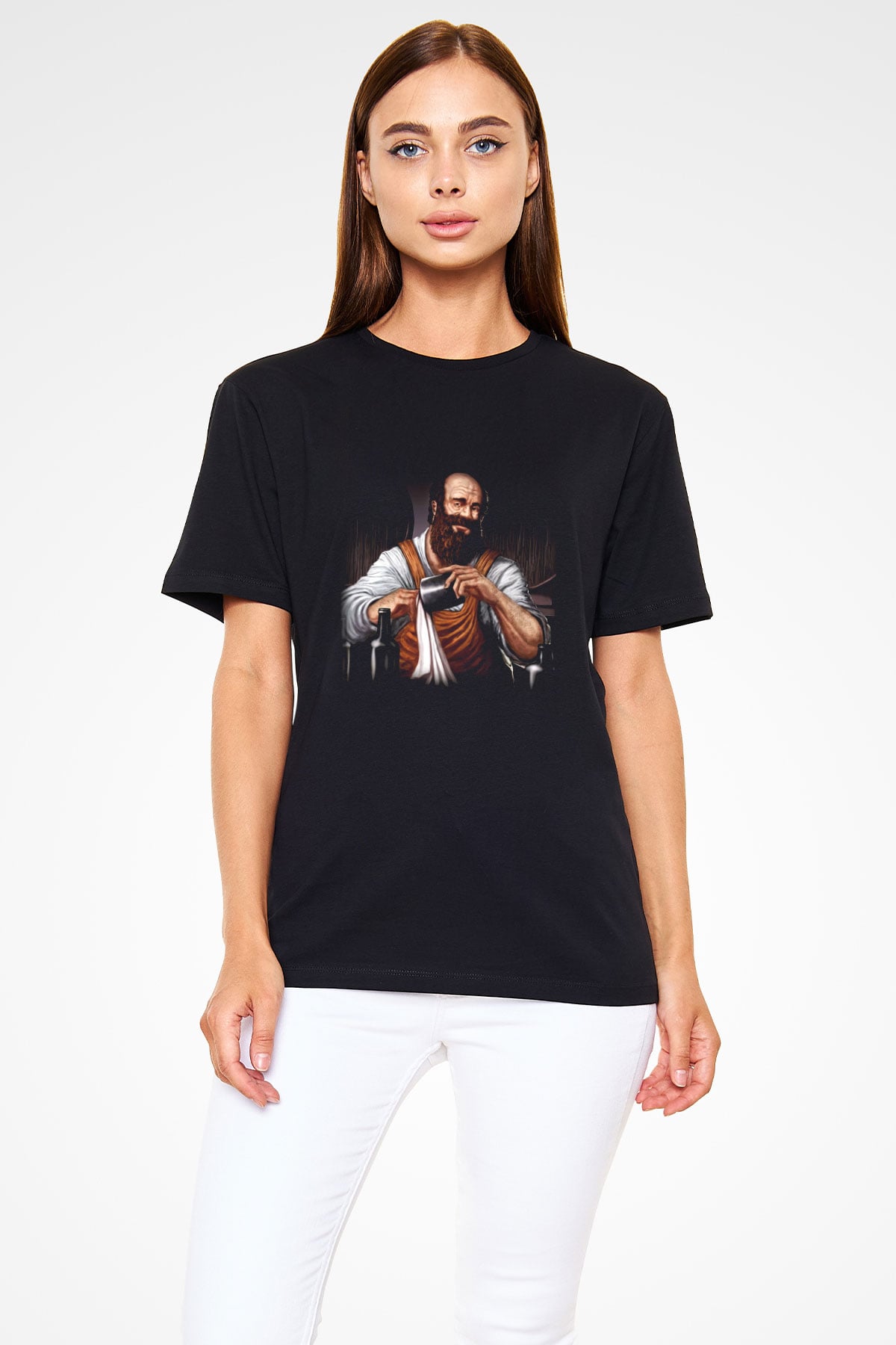 Barmen Siyah Unisex Tişört T-Shirt - TişörtFabrikası