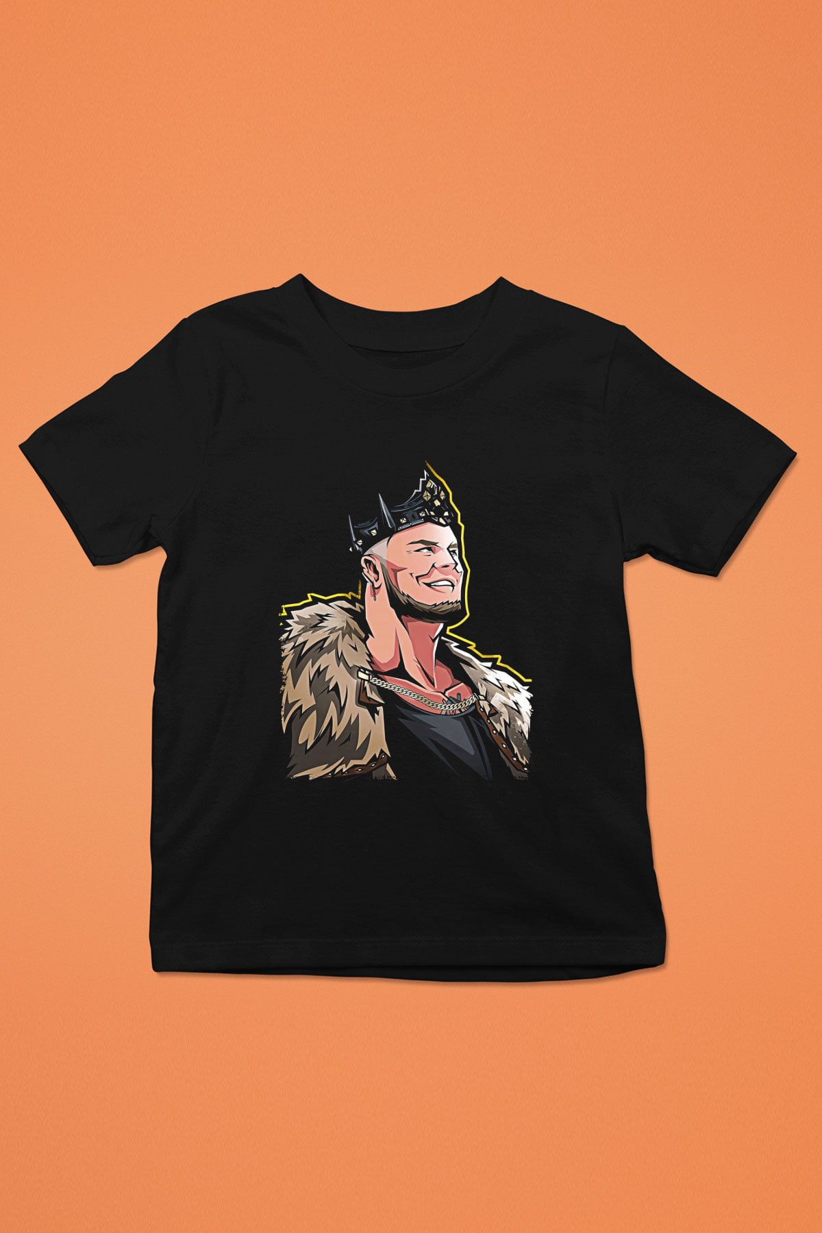 Baron Corbin Baskılı Unisex Siyah Çocuk Tişört - Tshirt