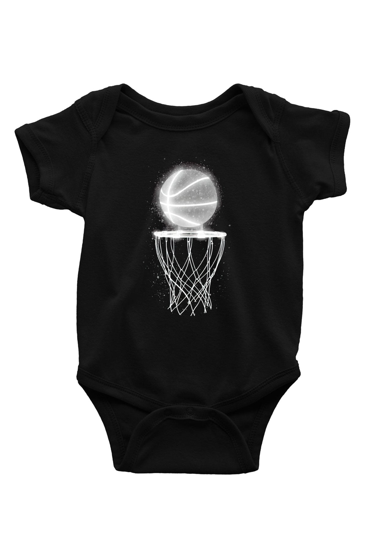 Basketbol BaskılıSiyah  Bebek Body - Zıbın