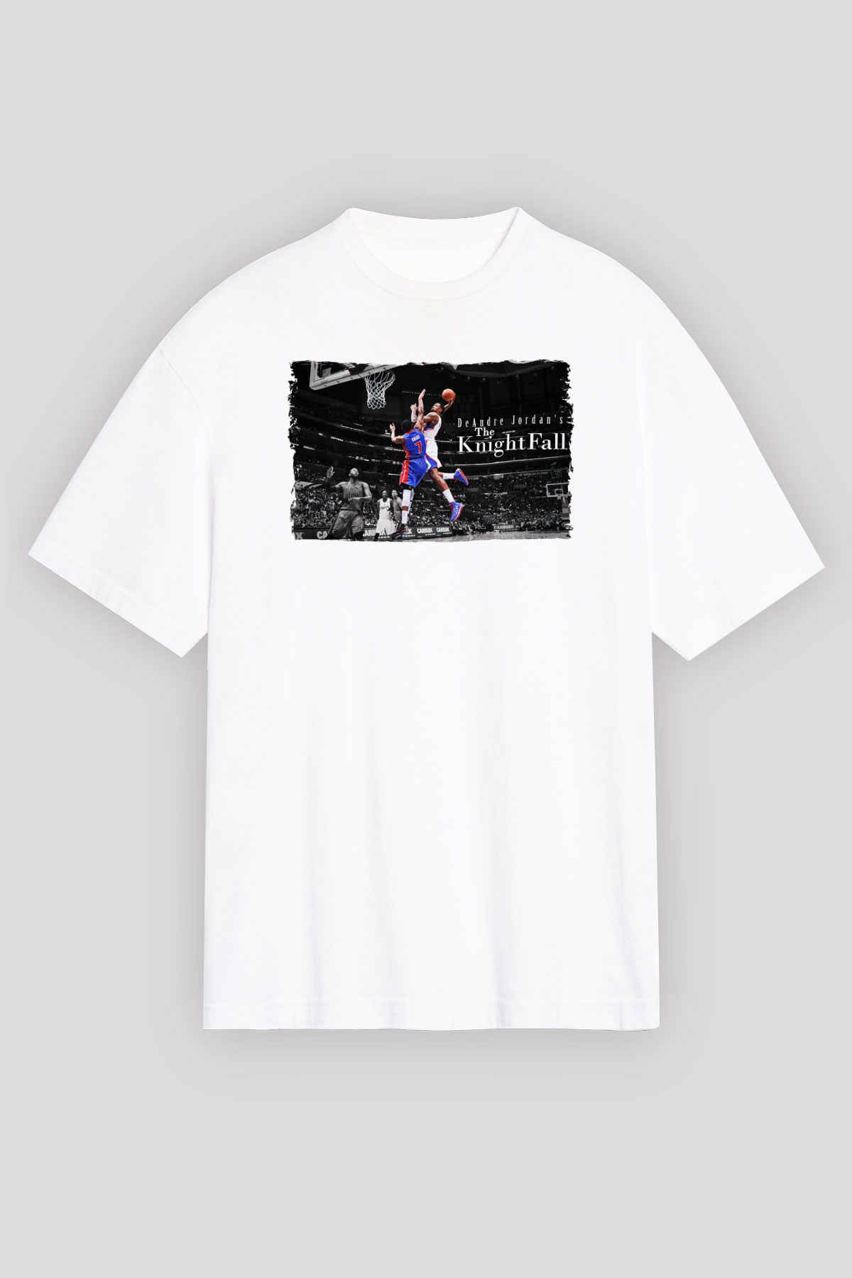 Basketbol Beyaz Oversize Tişört Oversize T-shirt - TişörtFabrikası